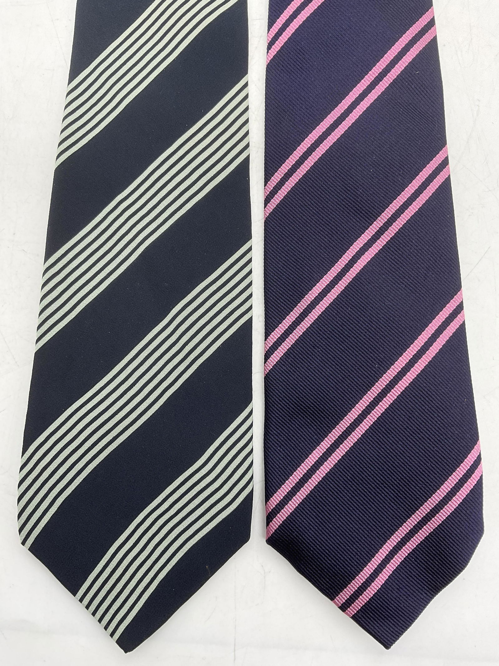 Lot2 Silk RALPH LAUREN Striped Ties Italy, England (1 of 6)