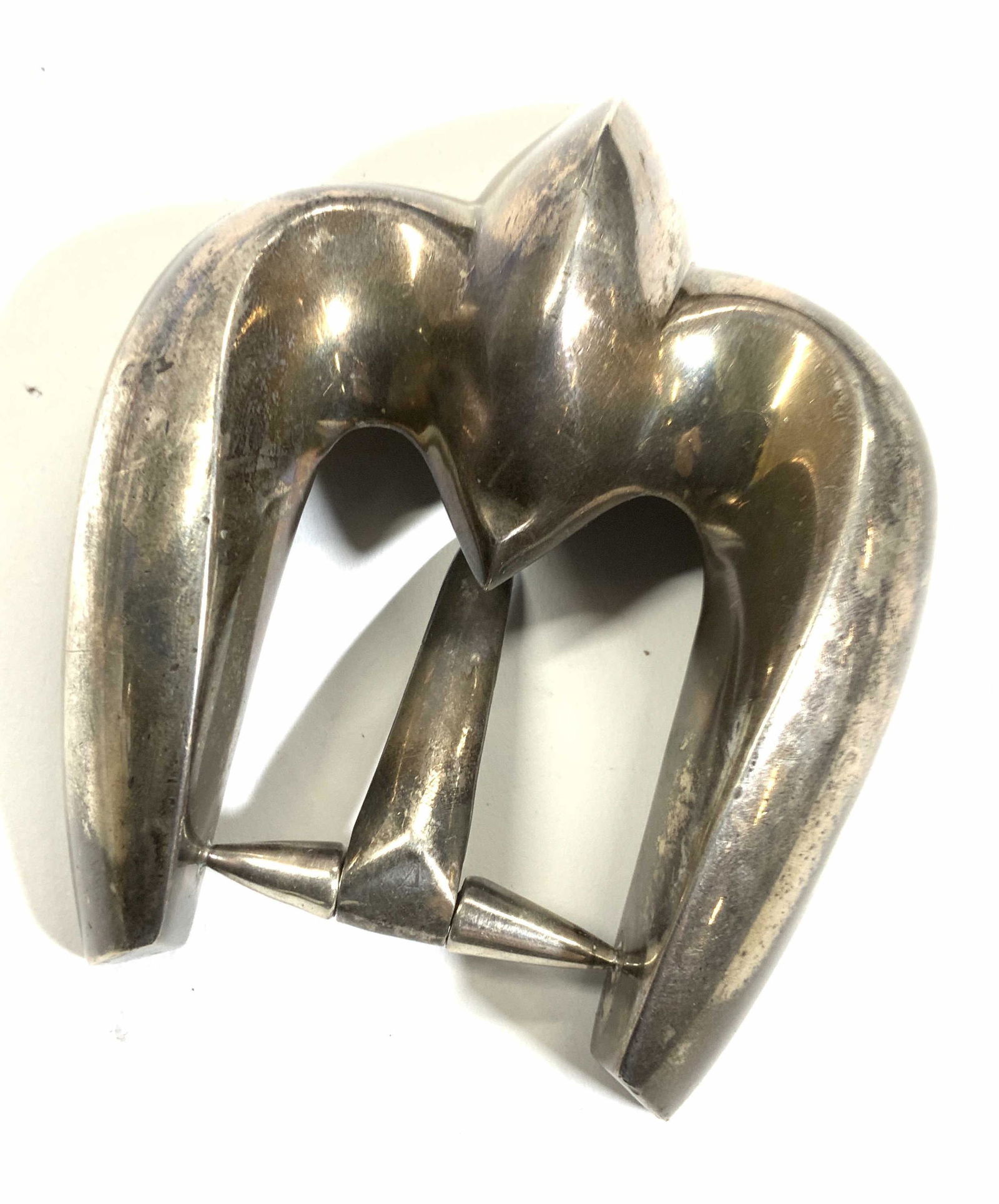 Sterling Silver Fleur de Lis Belt Buckle (1 of 6)