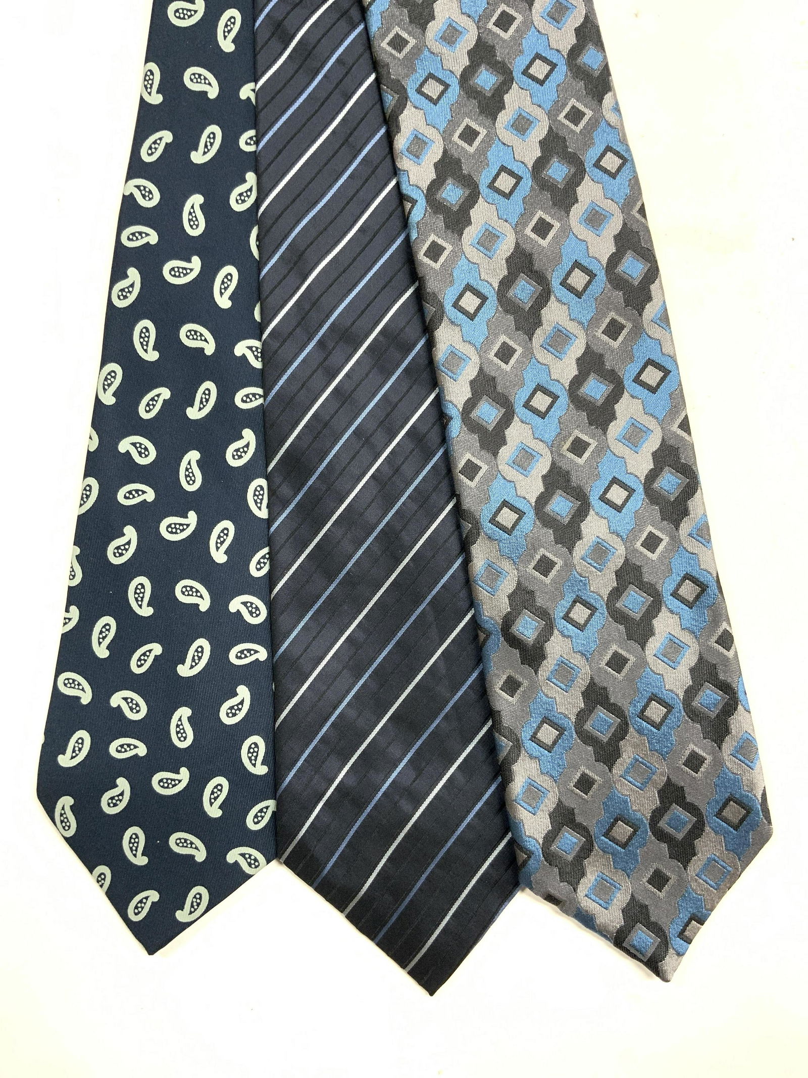 Lot 3 Assorted Silk Neckties, France, Italy, USA (1 of 8)