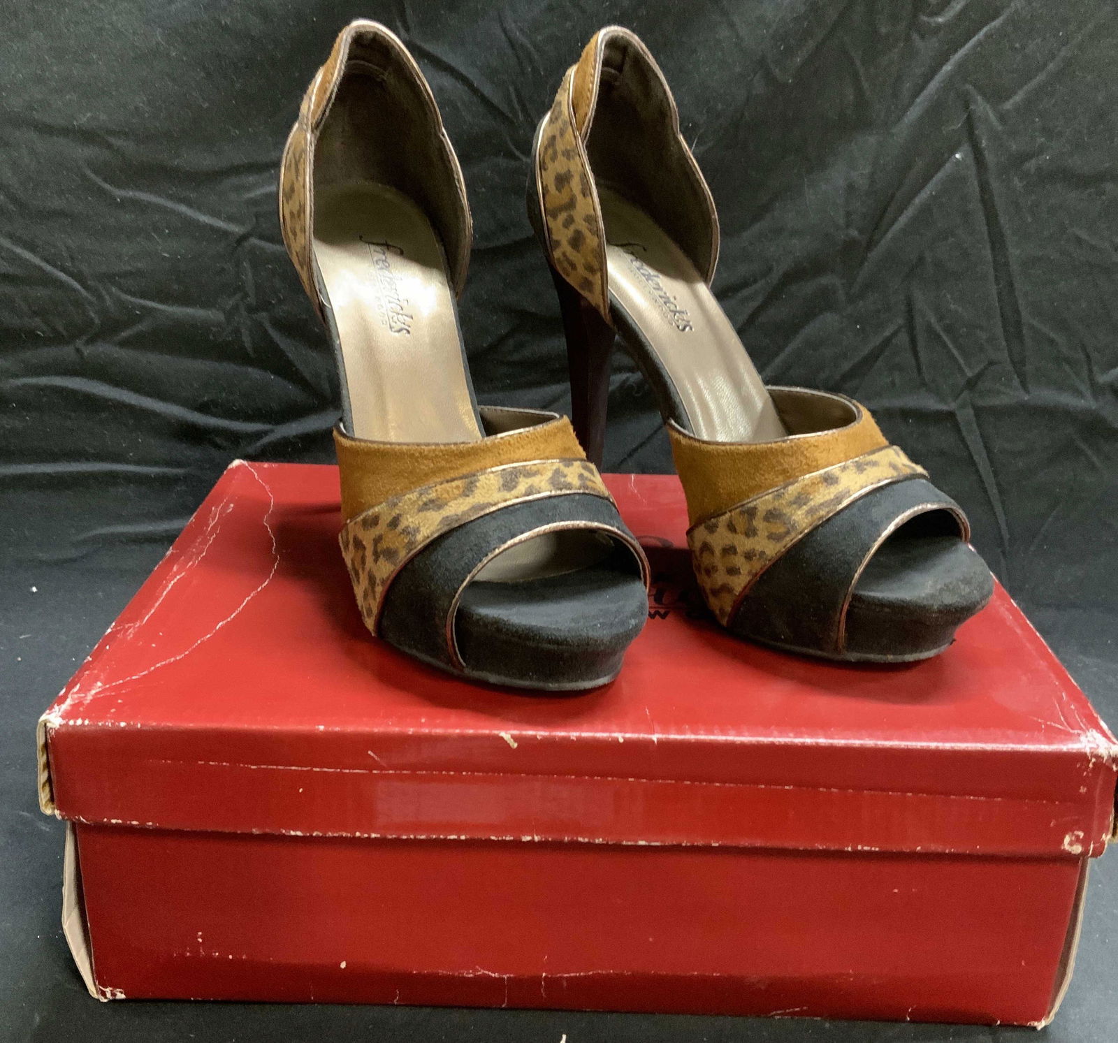 FREDERICKS HOLLYWOOD Animal Print Stiletto Heels (1 of 6)