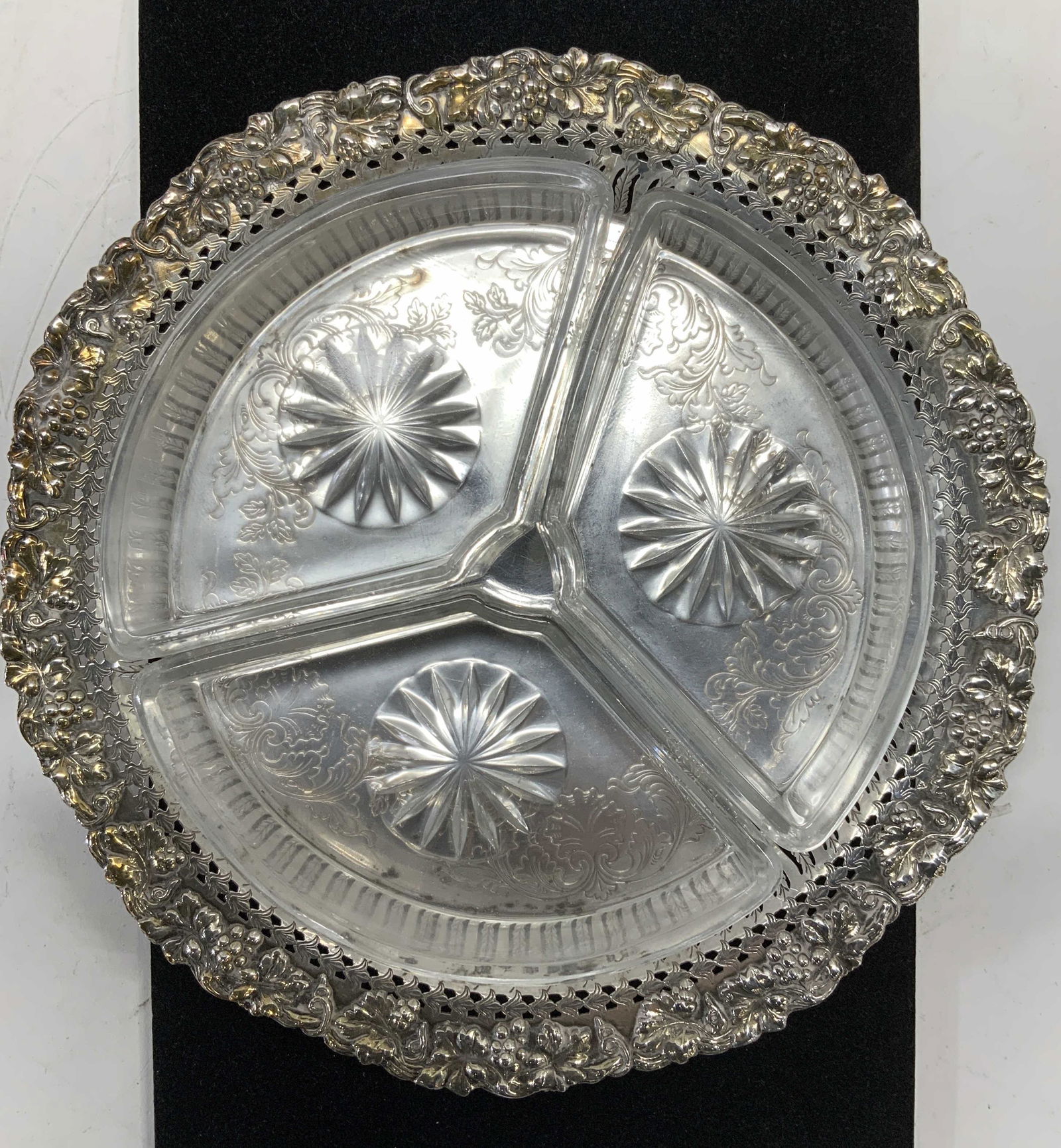 Sheffield Silver/Copper Sectional Appetizer Dish (1 of 6)