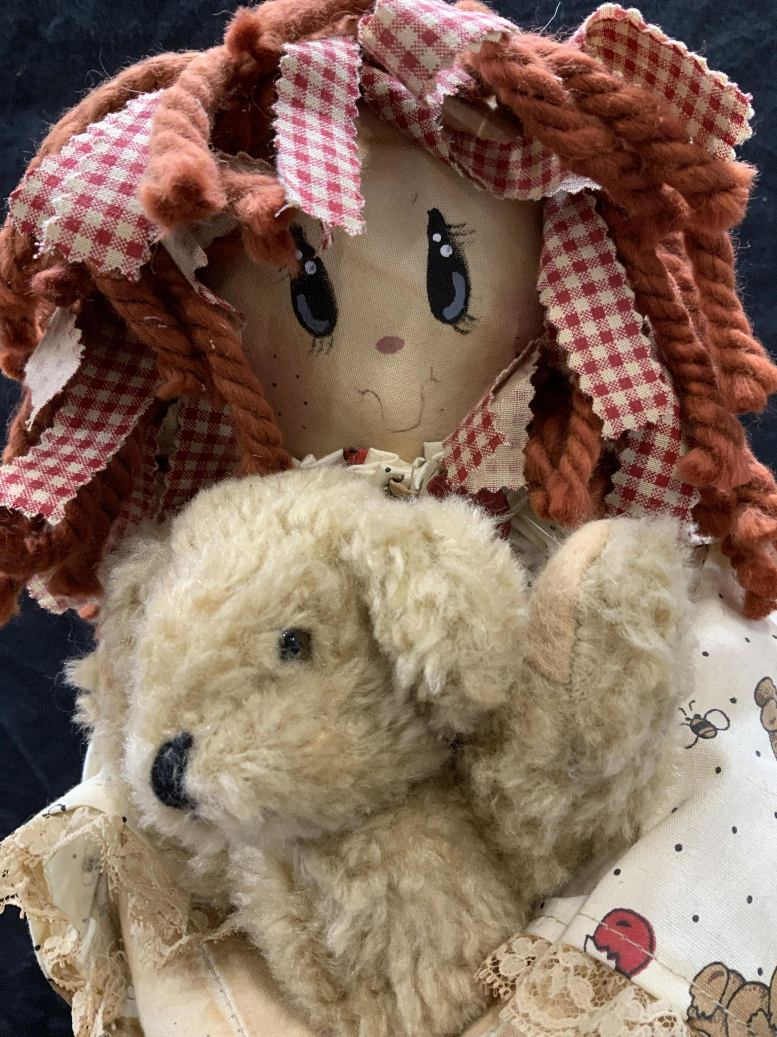 Handmade Folk Art Doll on Stand (1 of 7)