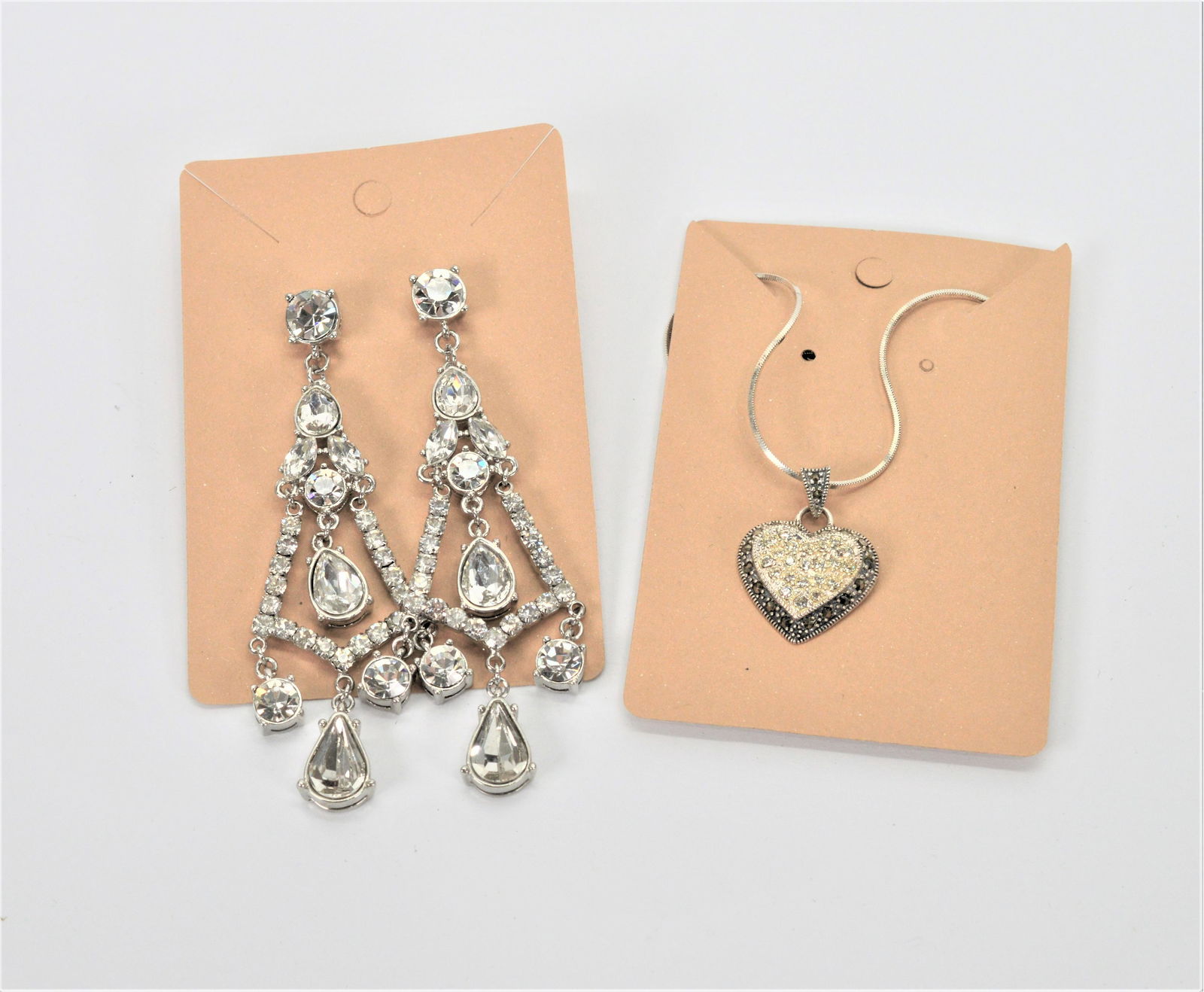 Lot Chandelier Earrings & Sterling Silver Necklace (1 of 3)