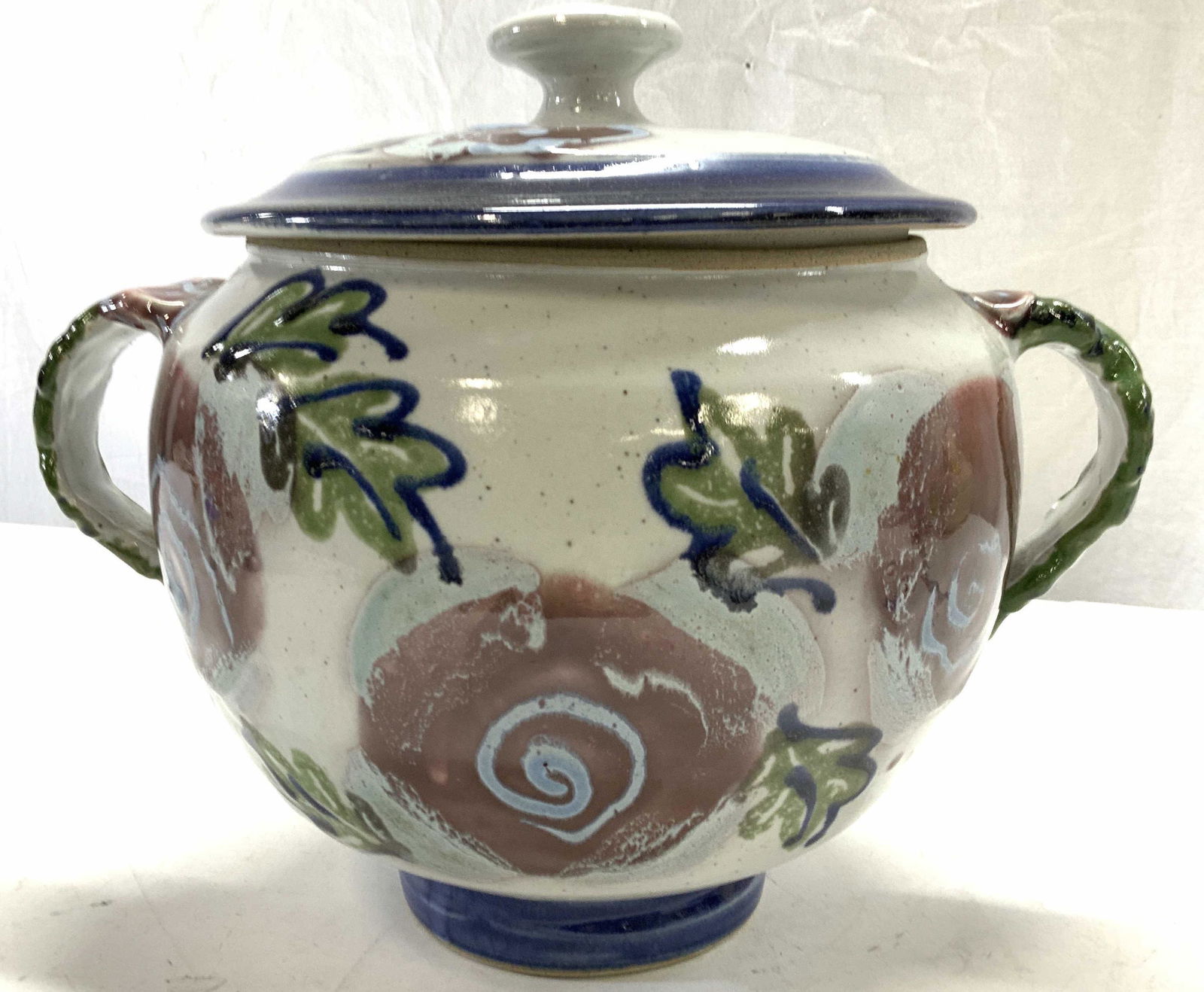 BARNIM Salt Glazed Earthen Ware Tureen w Lid (1 of 7)