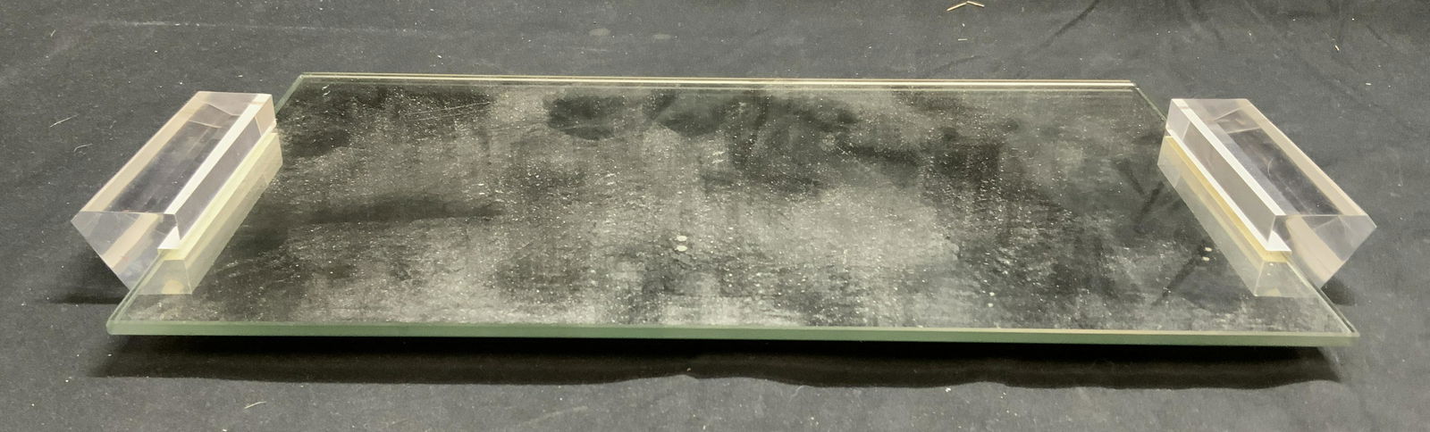 Mirrored Tray with Lucite Handles (1 of 6)