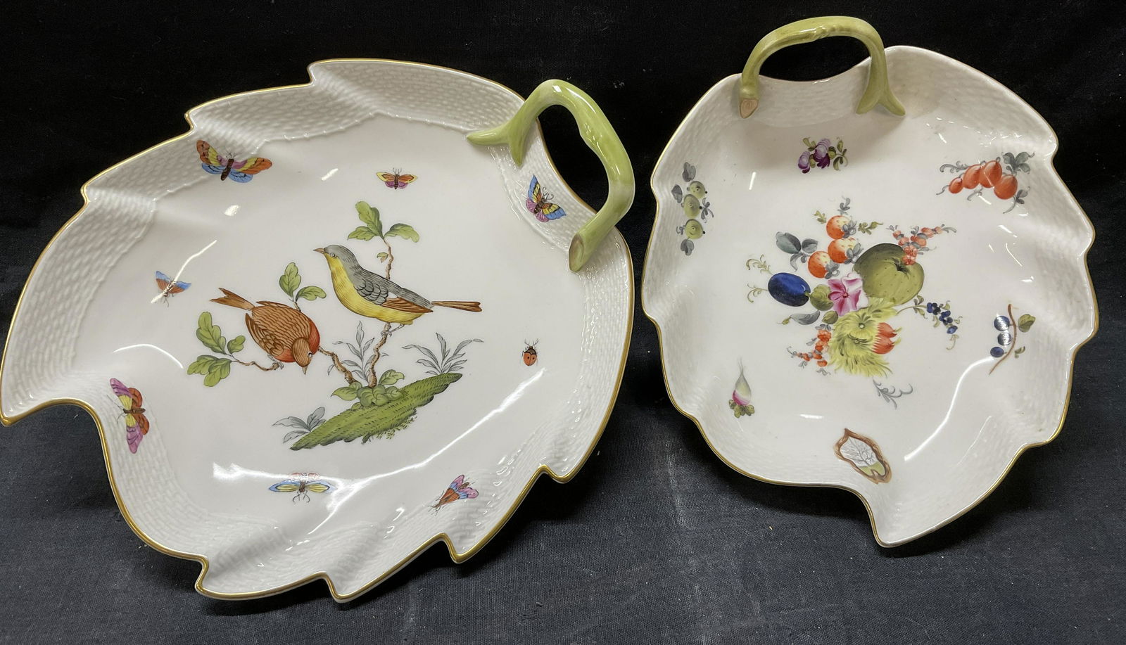 Lot 2 Hand Painted Herend Porcelain Ware (1 of 6)