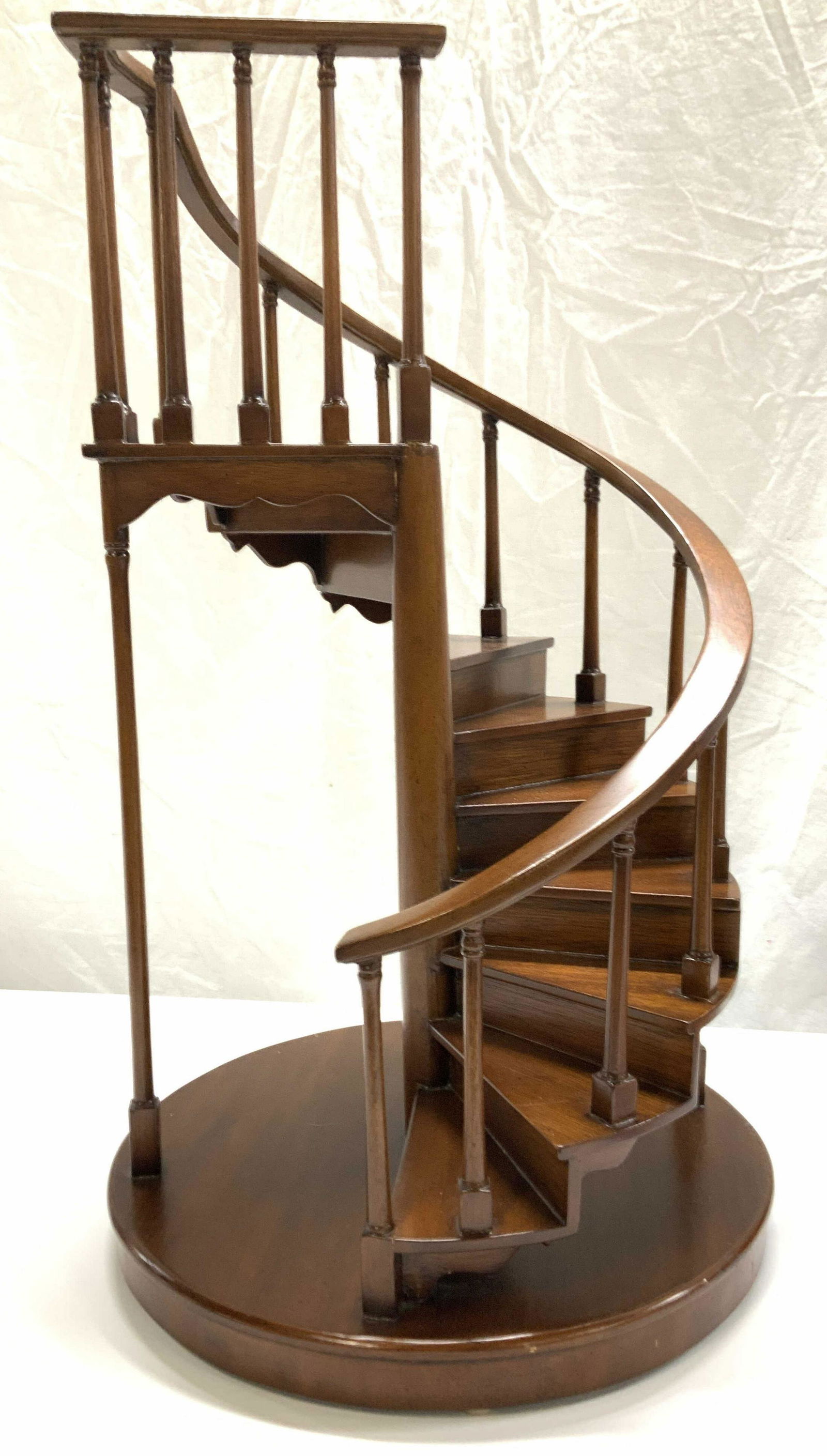 Cherry Wood Spiral Table Library Staircase, 24 in. (1 of 6)