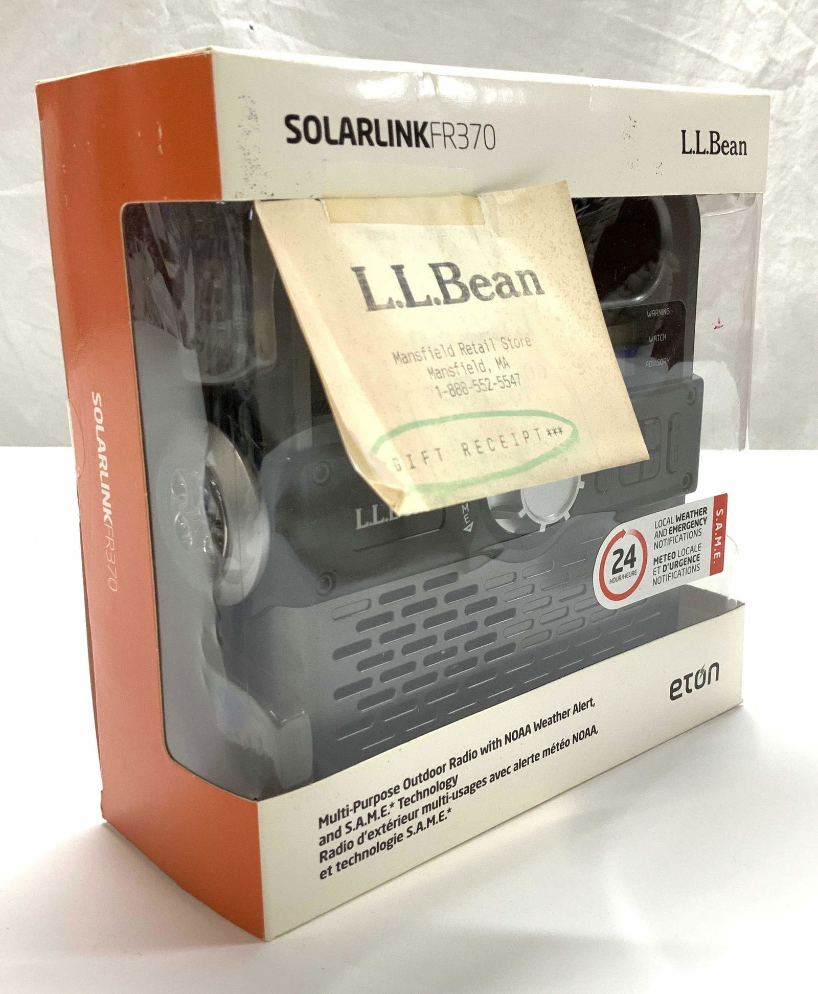 LL BEAN CRANK WEATHER ALERT RADIO, NIB (1 of 6)