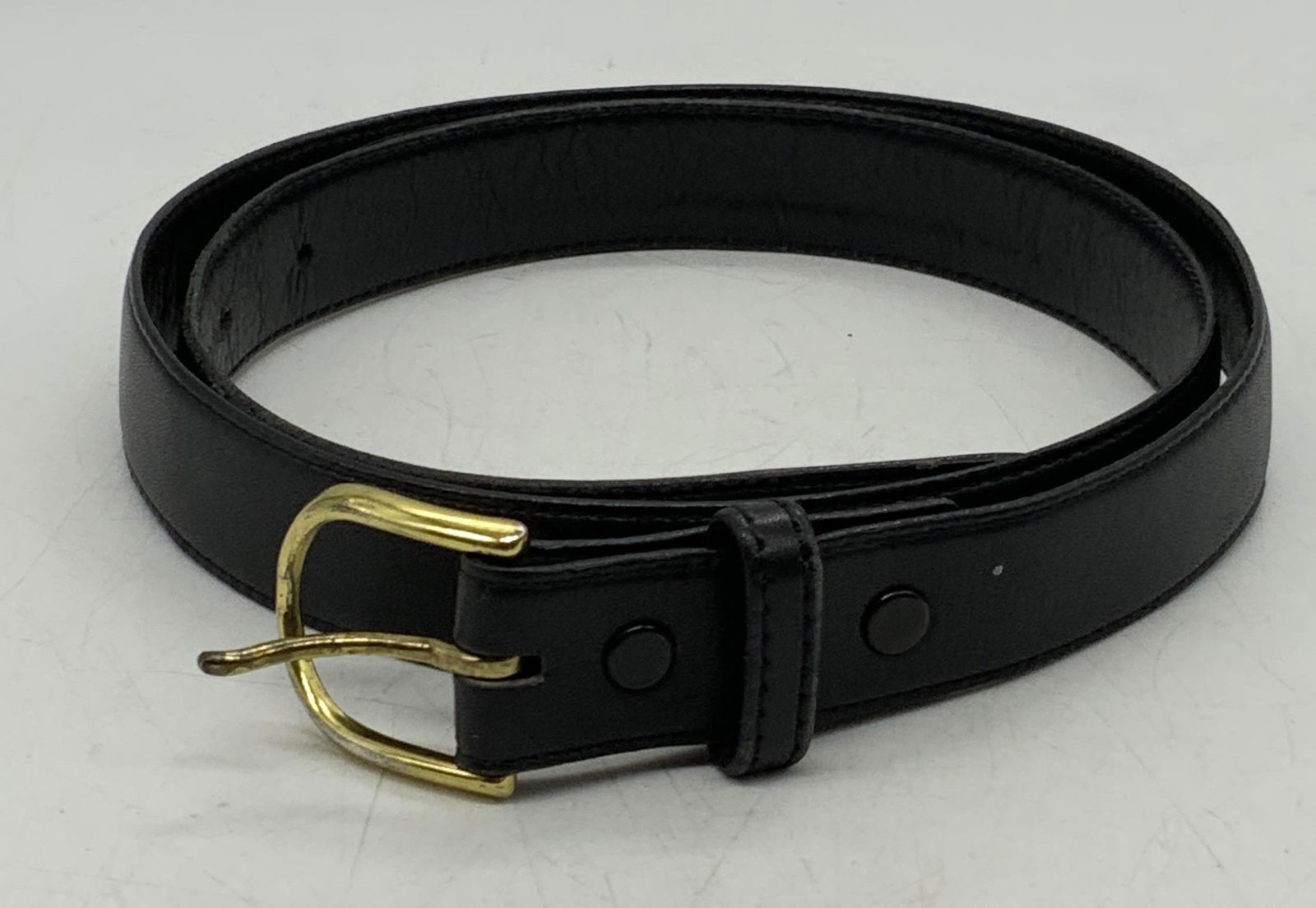 TIFFANY & CO Black Leather Belt, Menswear (1 of 6)