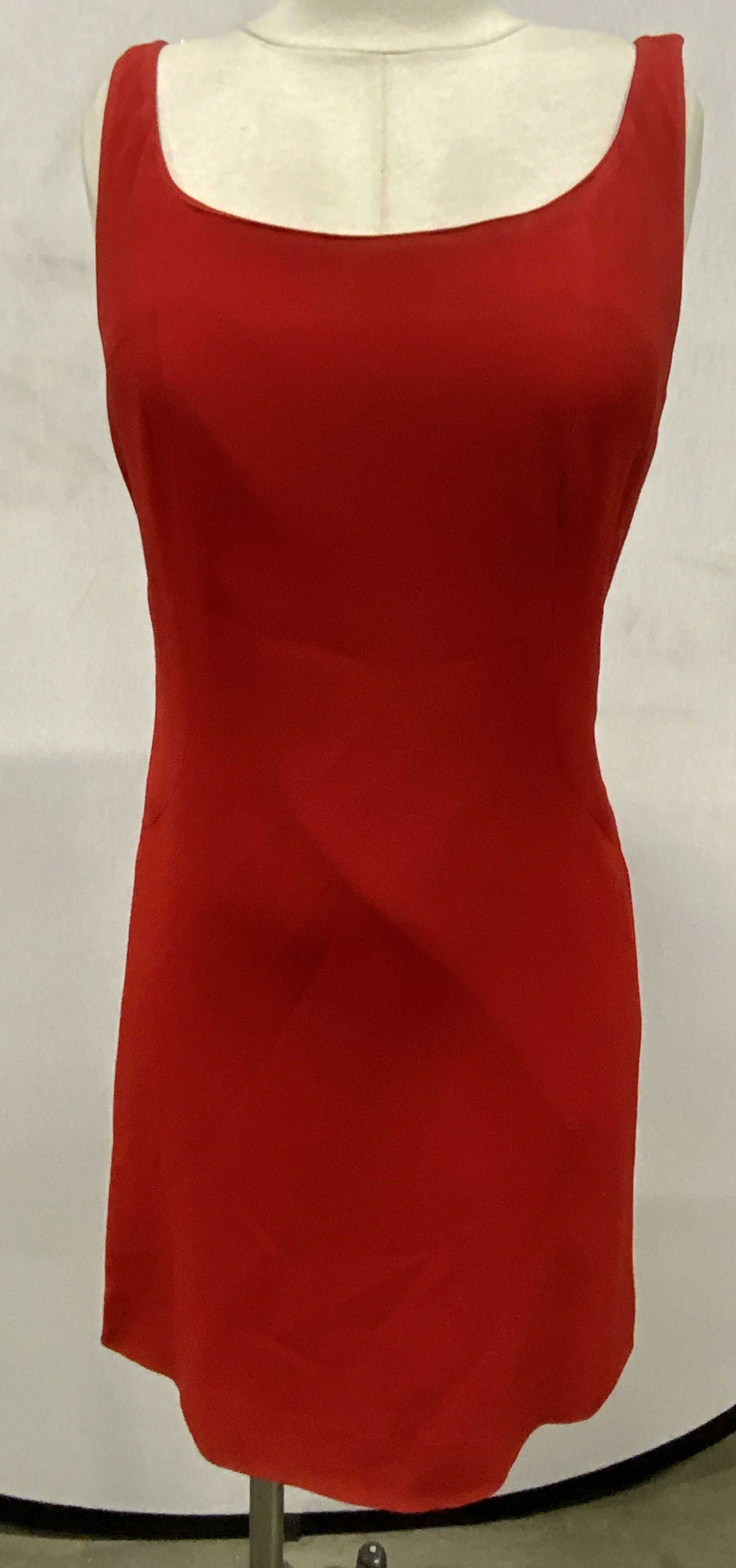 DKNY Red Sleeveless Shift Dress (1 of 6)