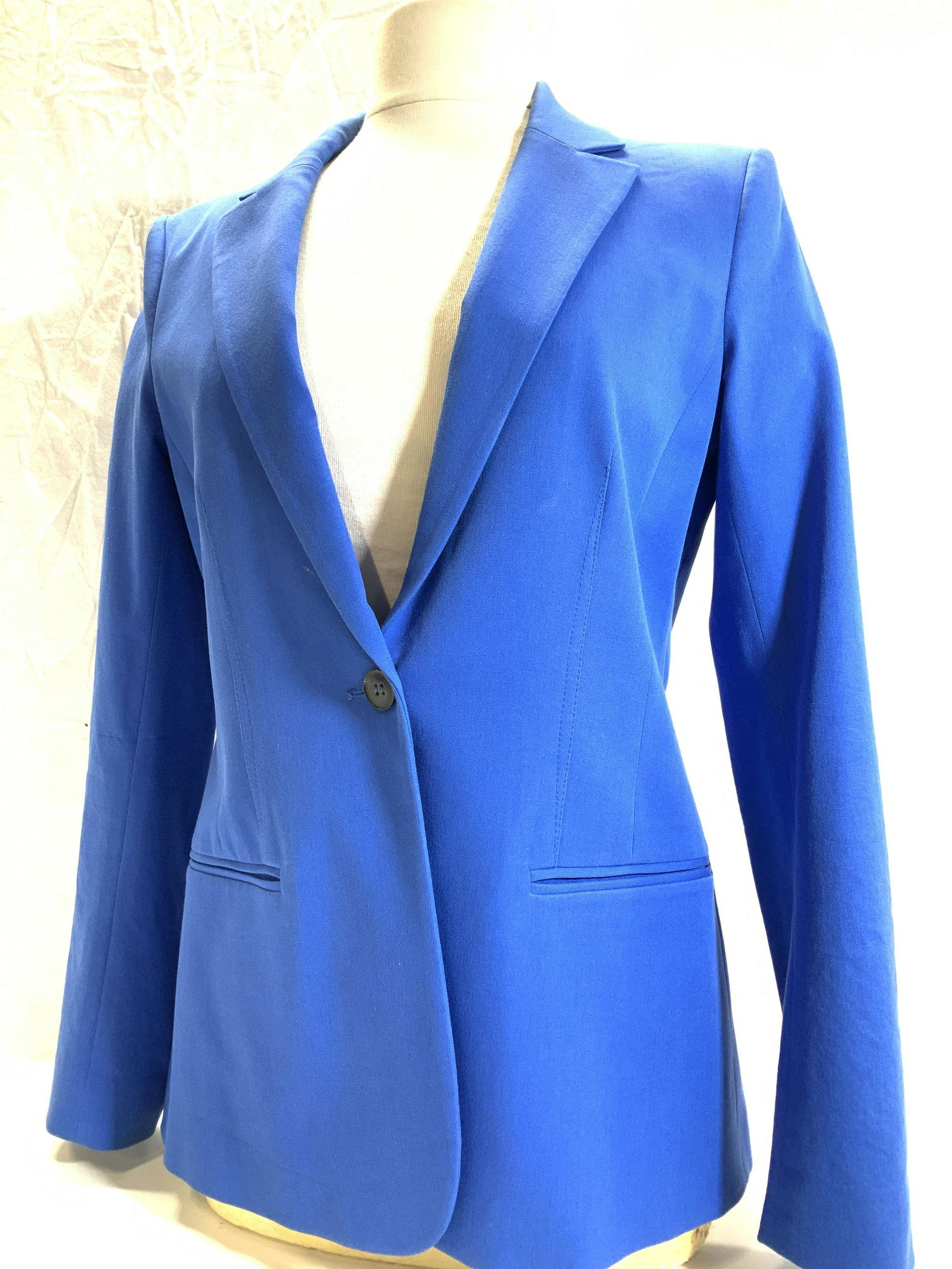 THEORY Cotton Blend Royal Blue Blazer (1 of 6)