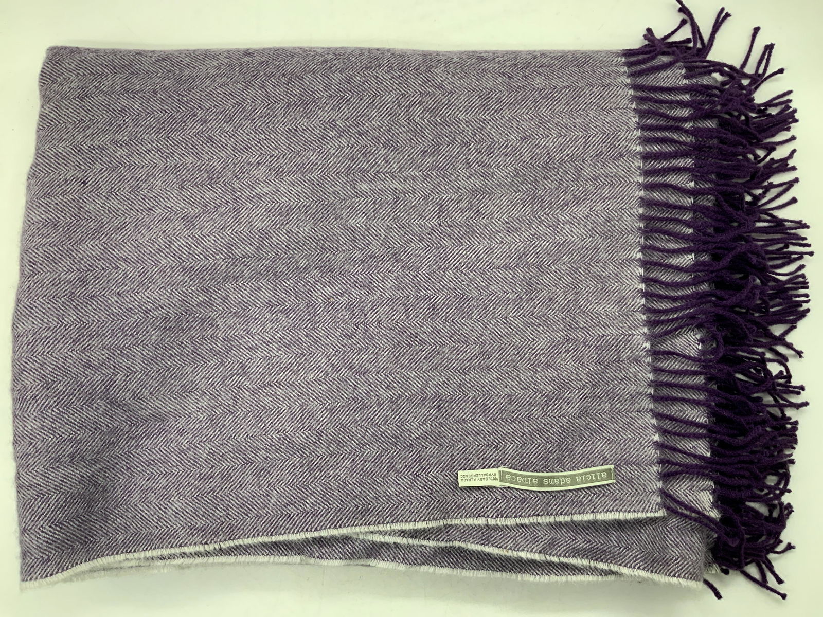 ALICIA ADAMS 100% Baby Alpaca Wool Blanket (1 of 7)