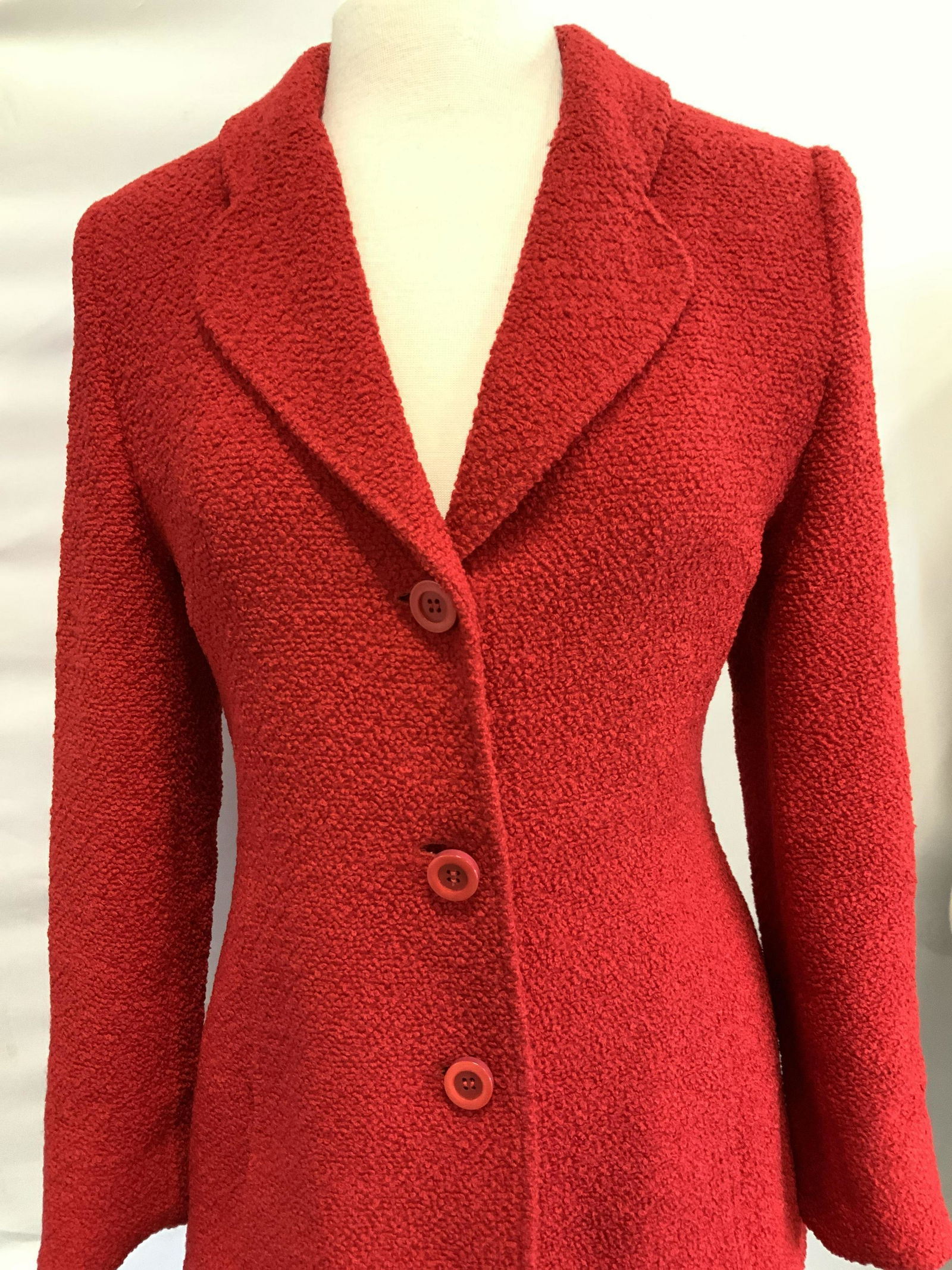 GENNY WOOL Red Blazer, Italy (1 of 6)