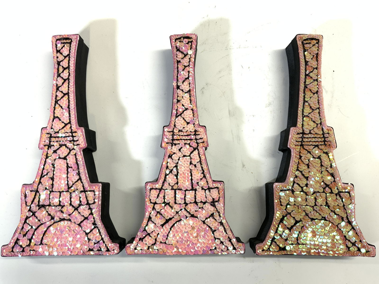 KATHERINES COLLECTION 3 Sequin Eiffel Tower Boxes (1 of 6)