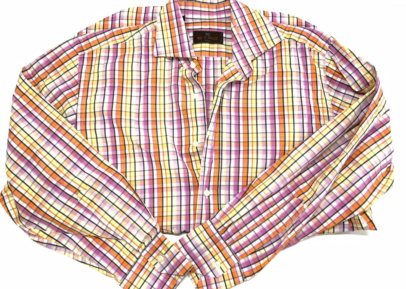 ETRO COTTON PLAID SHIRT, ITALY (1 of 7)