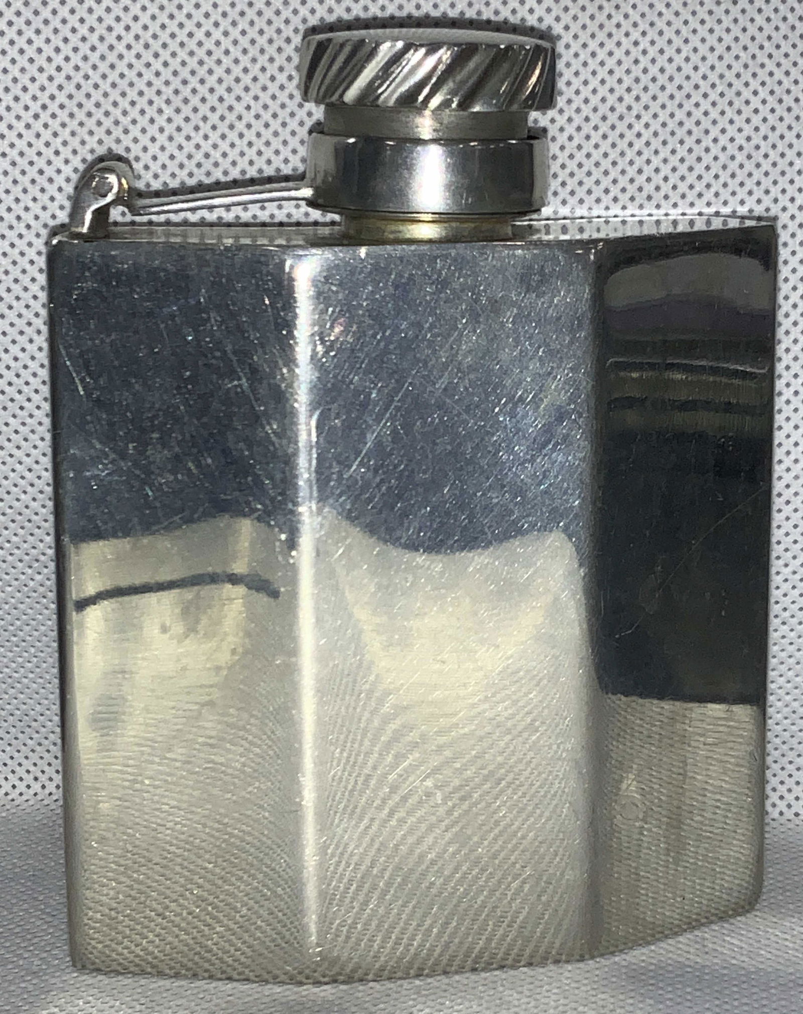 DUNHILL Hallmarked Metal Flask London England (1 of 8)