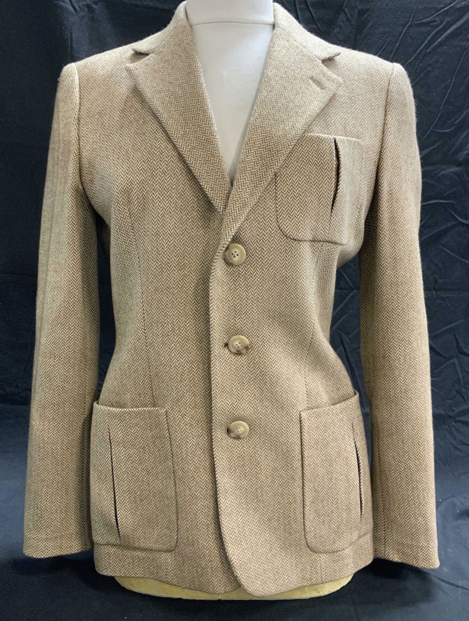 RALPH LAUREN Beige Chevron Jacket (1 of 7)
