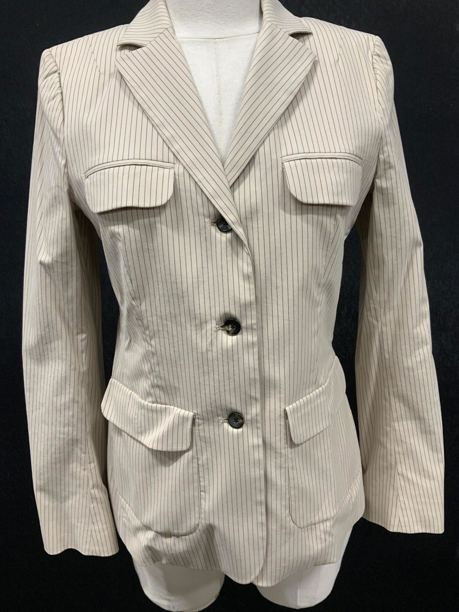 LAVIA Cotton Combo Beige Luxe Jacket NWT (1 of 7)