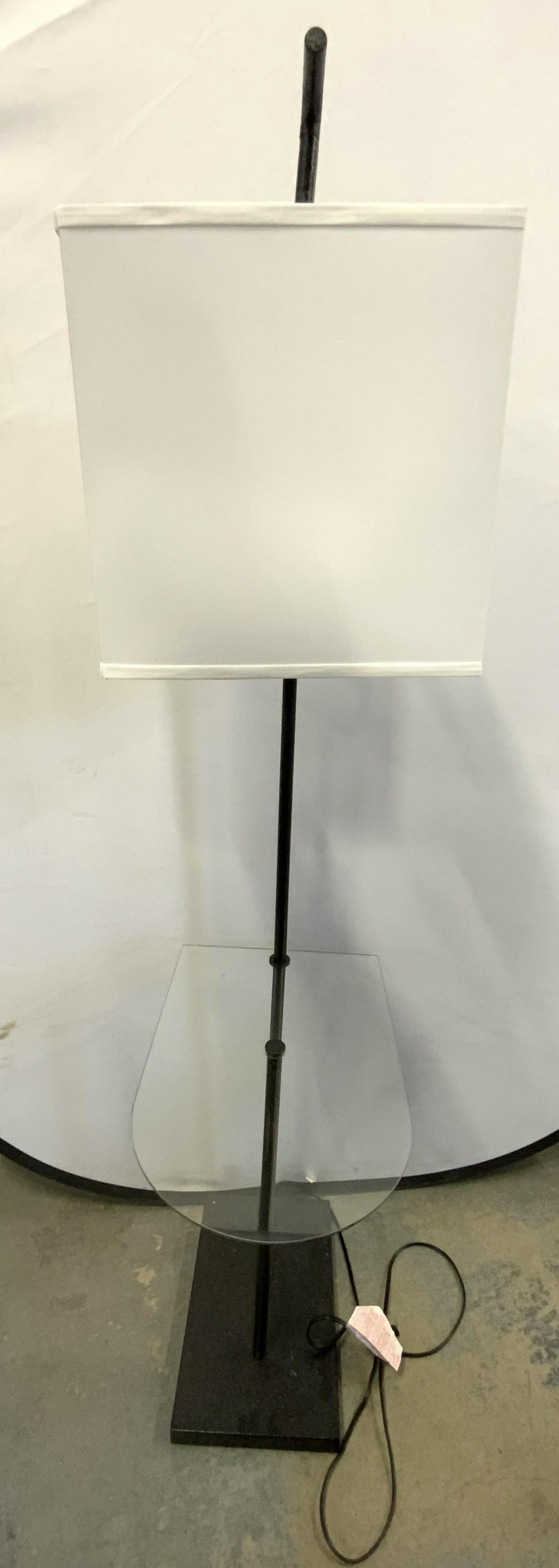 SURYA Black Floor Lamp Side Table (1 of 13)
