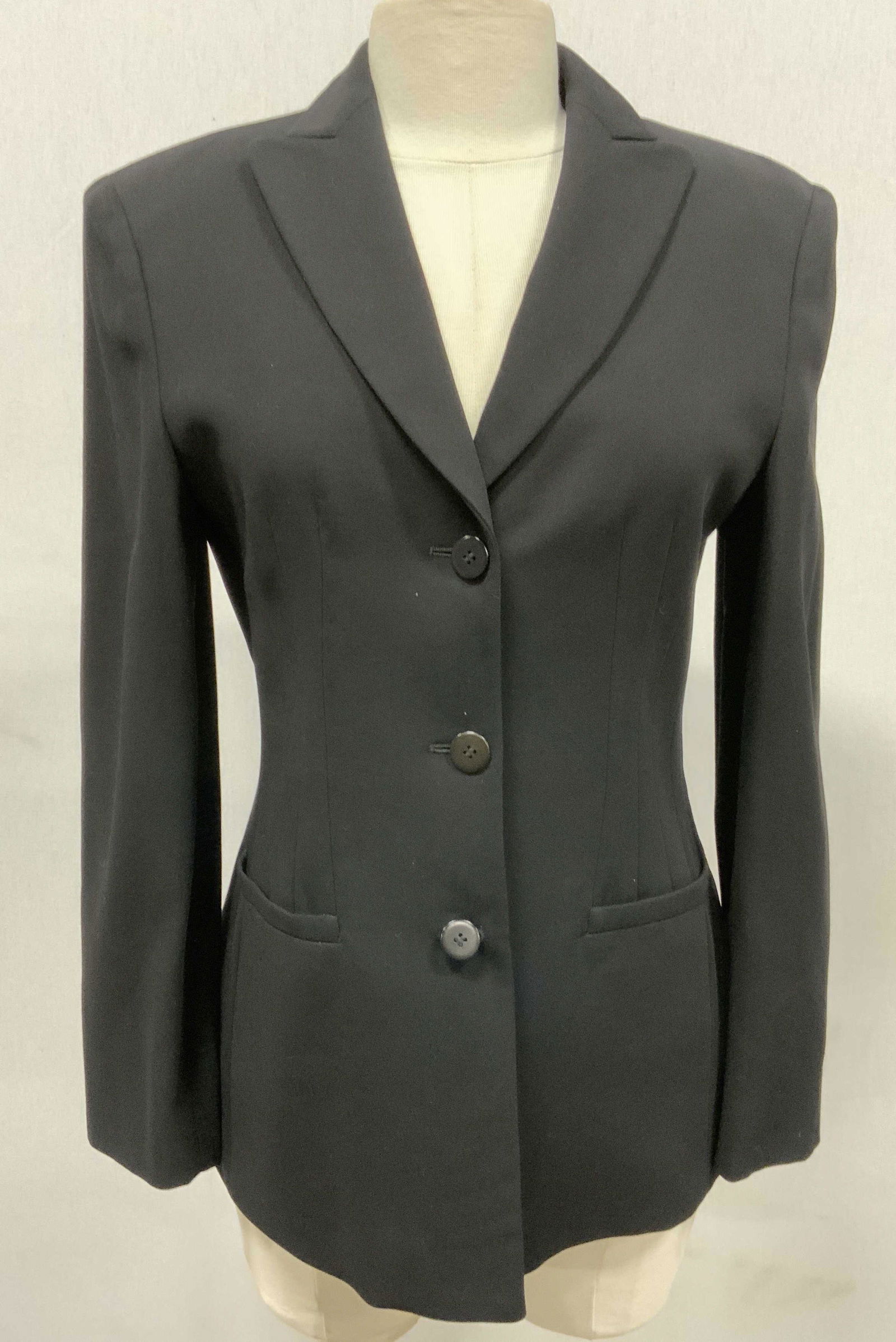 GIORGIO ARMANI Black Wool Suit Jacket (1 of 7)