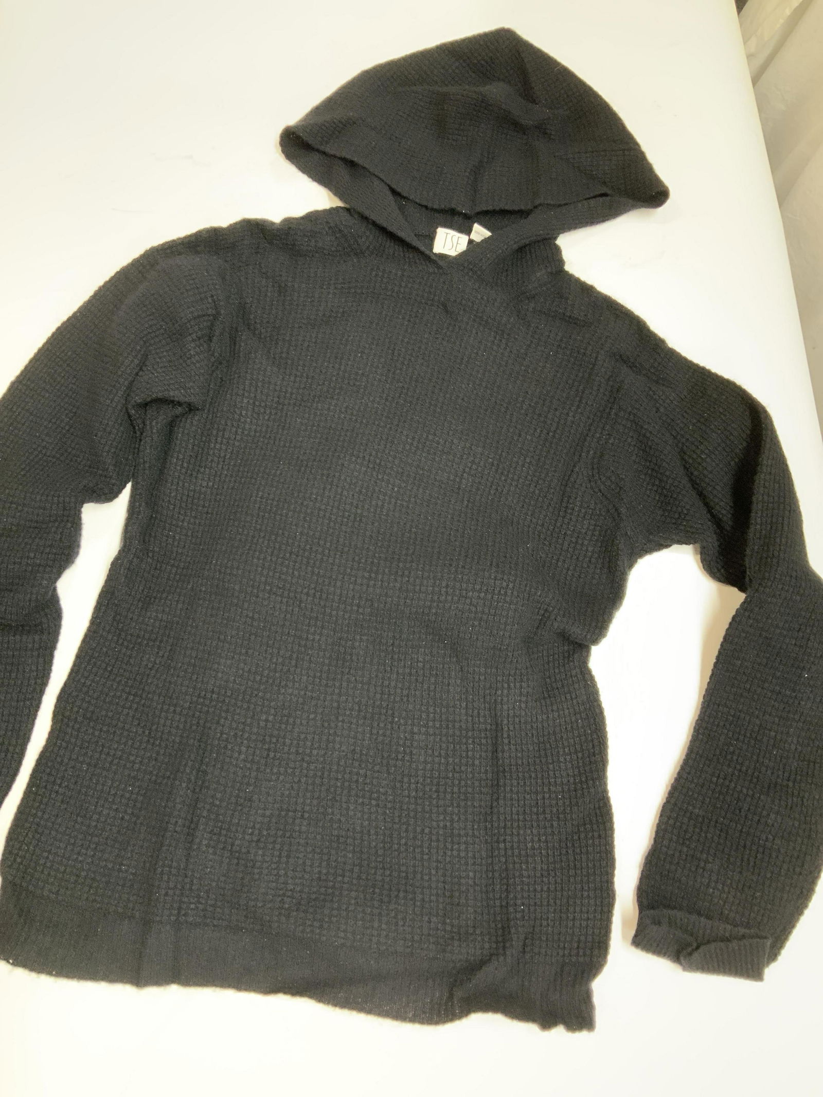 TSE Cashmere Waffle Hooded Sweater (1 of 6)
