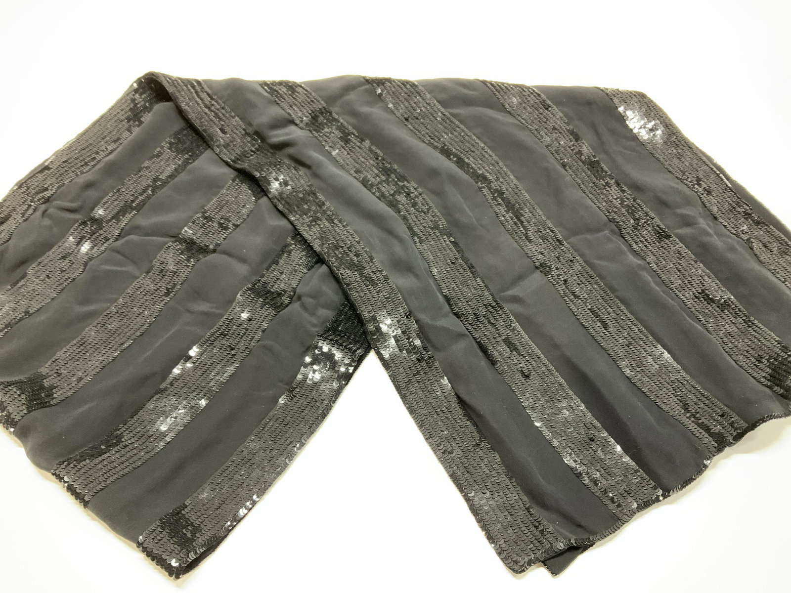 Silk & Sequin Evening Shawl (1 of 6)