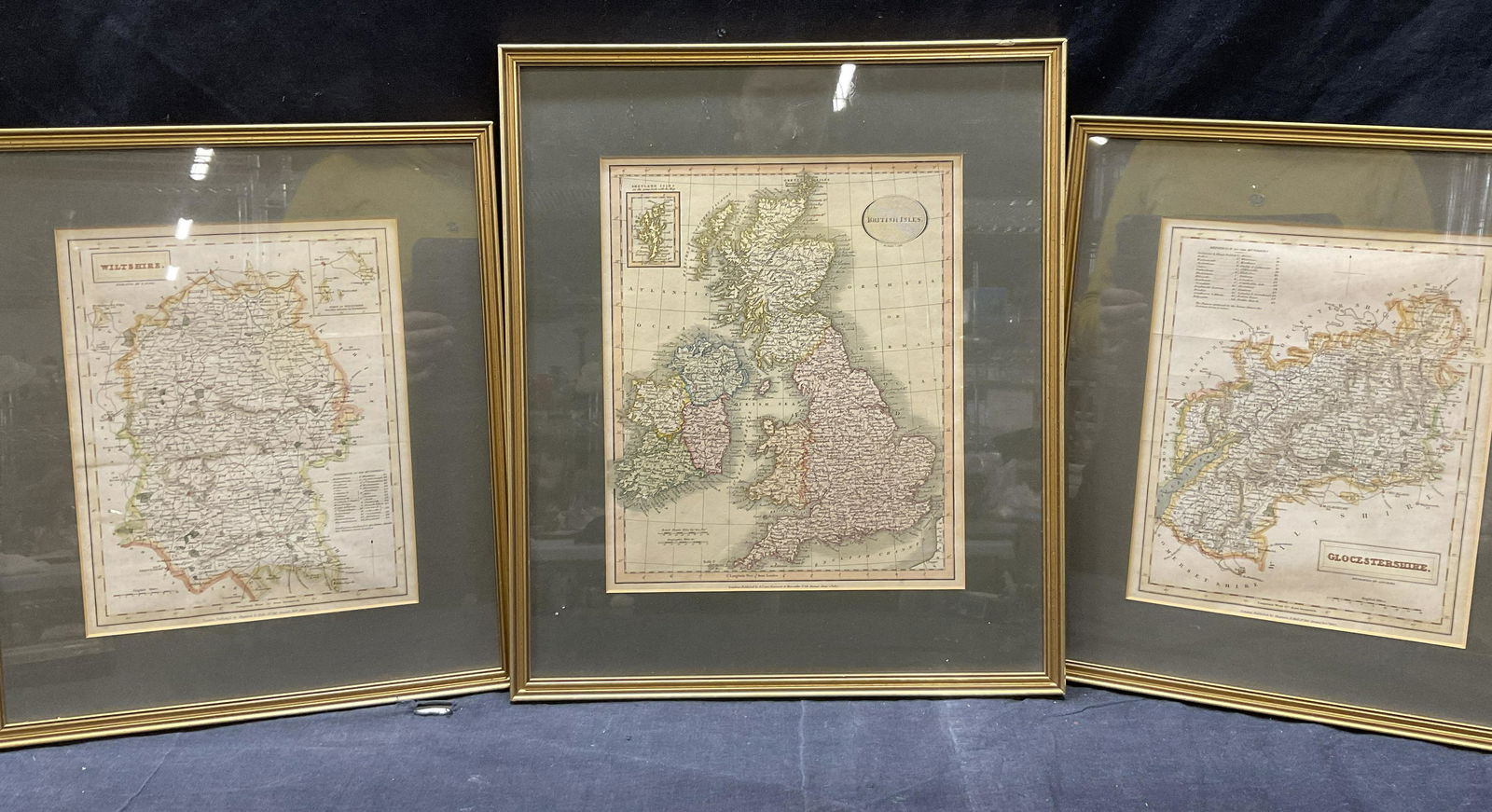Lot3 Chapman&Hall & J. Cary English Maps, CR 1800s (1 of 9)