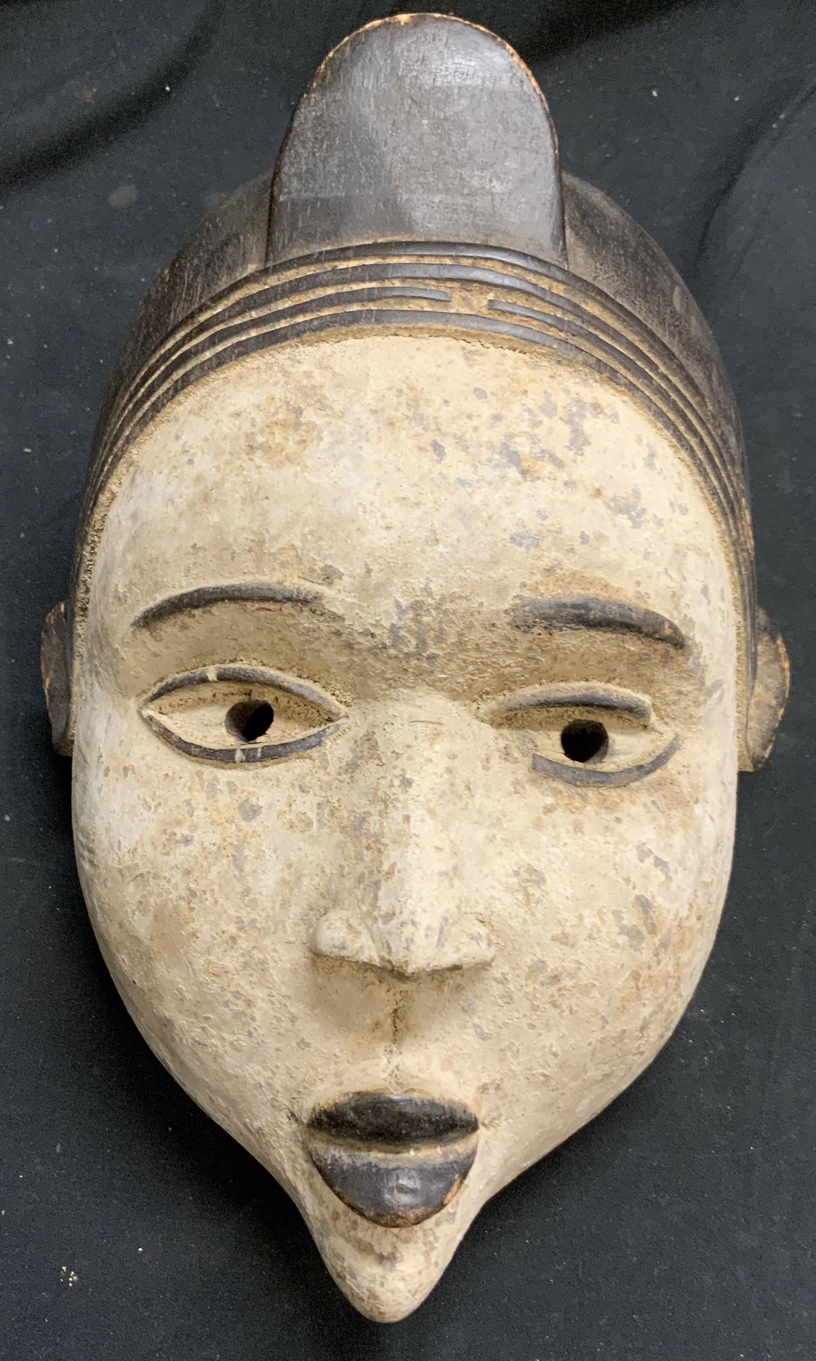 African Hand Carved Figural Mask (1 of 6)