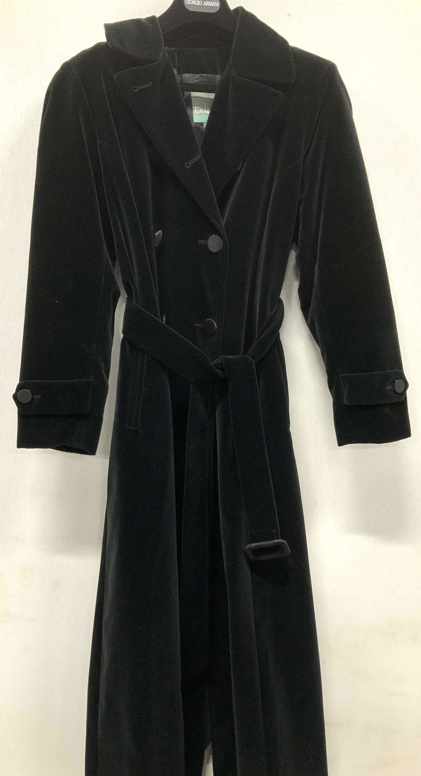 Drizzle Bergdorf Goodman Black Velvet Coat (1 of 7)