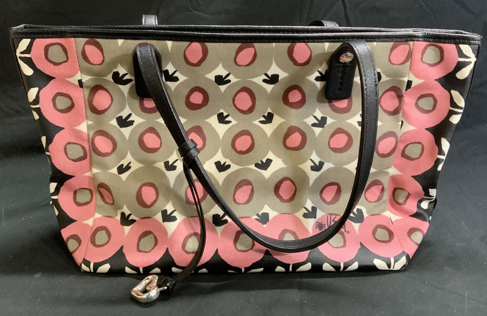 BRIGHTON Vera Graphic Print Leather Handbag (1 of 9)