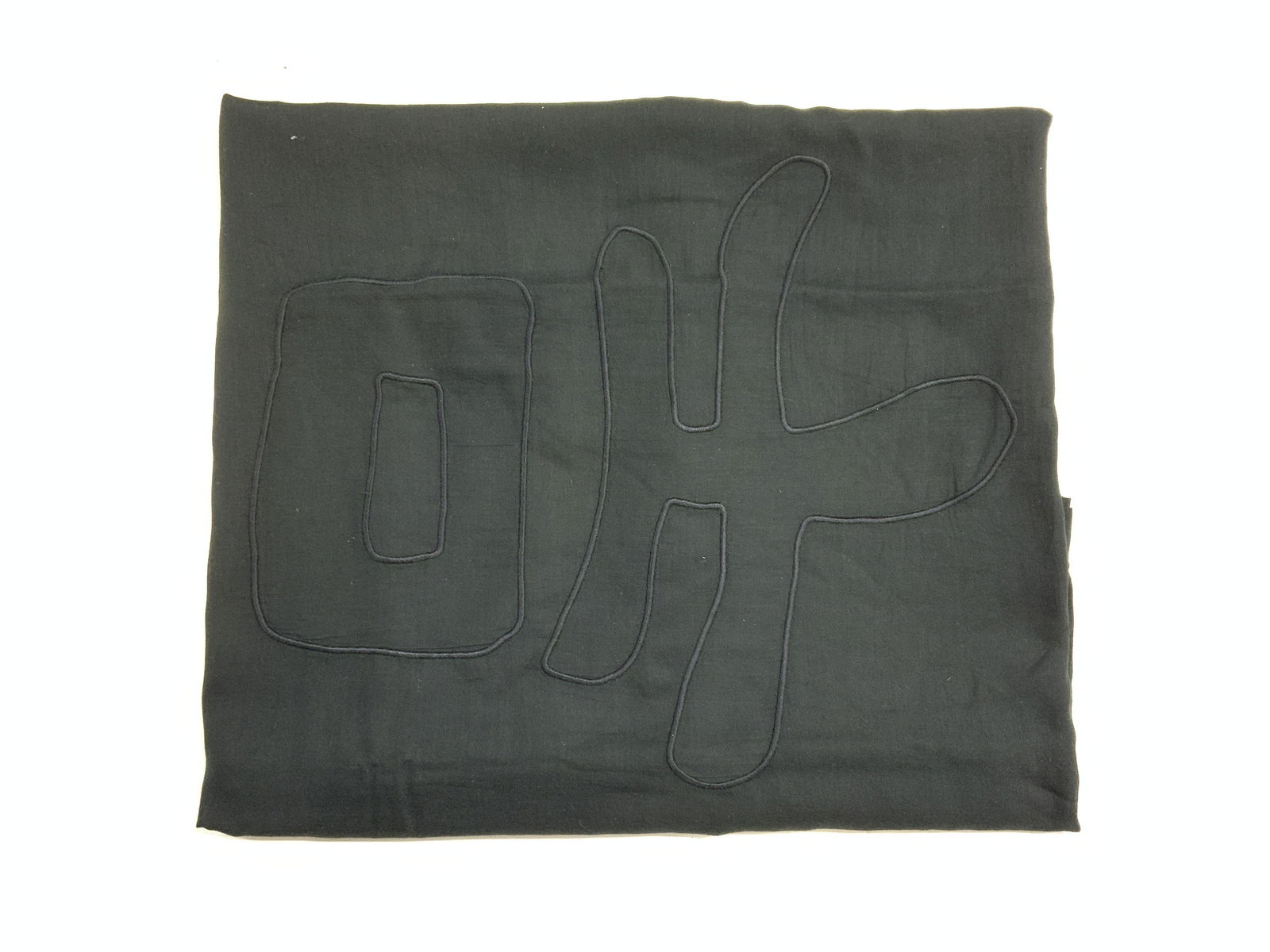 TOMAS MAIER Black Cotton OH Scarf (1 of 6)