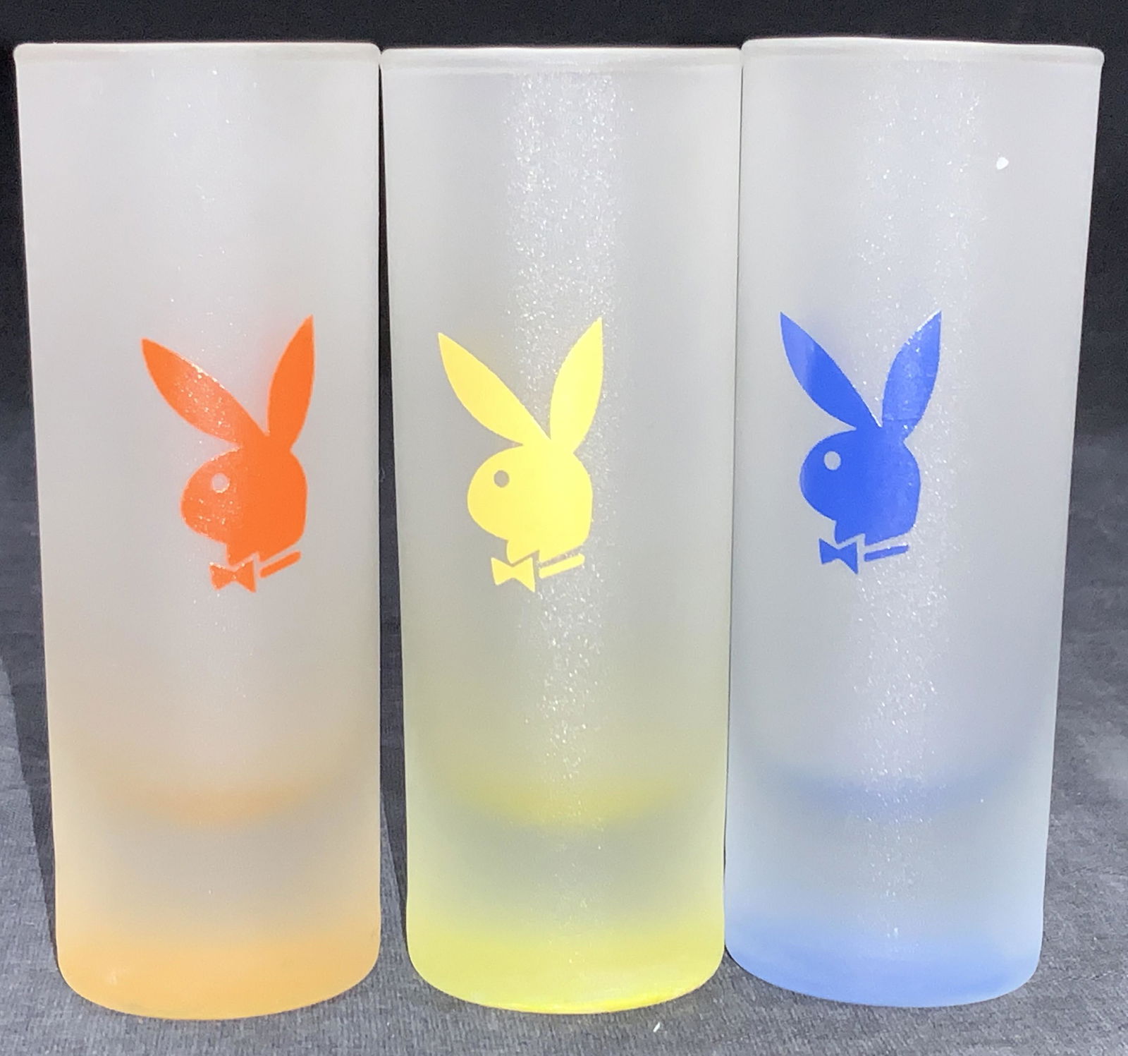 Set 3 Frosted PlayBoy Bunny Shot Glasses (1 of 6)
