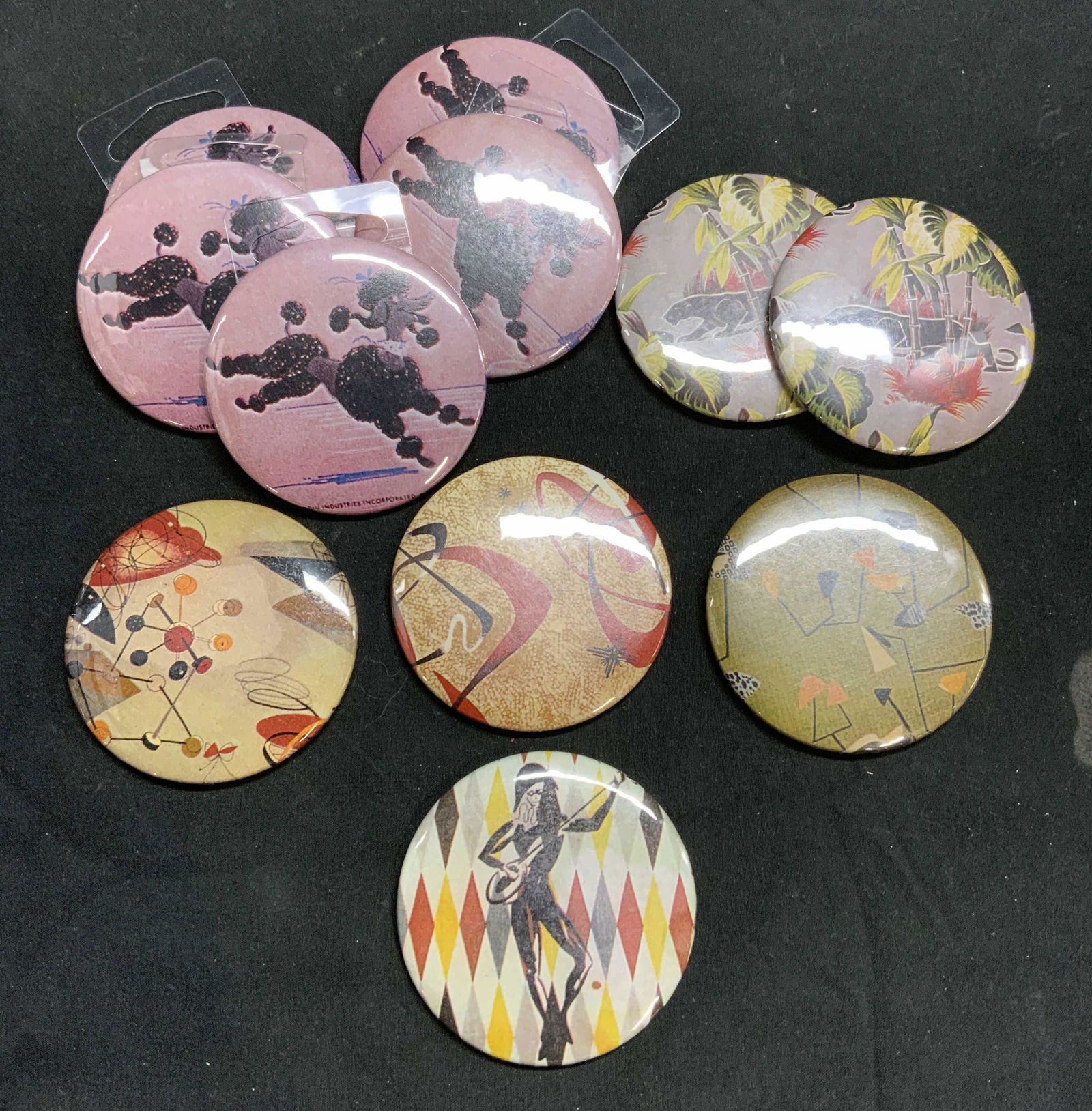 Lot 11 Retro Style Pocket Mirrors (1 of 8)