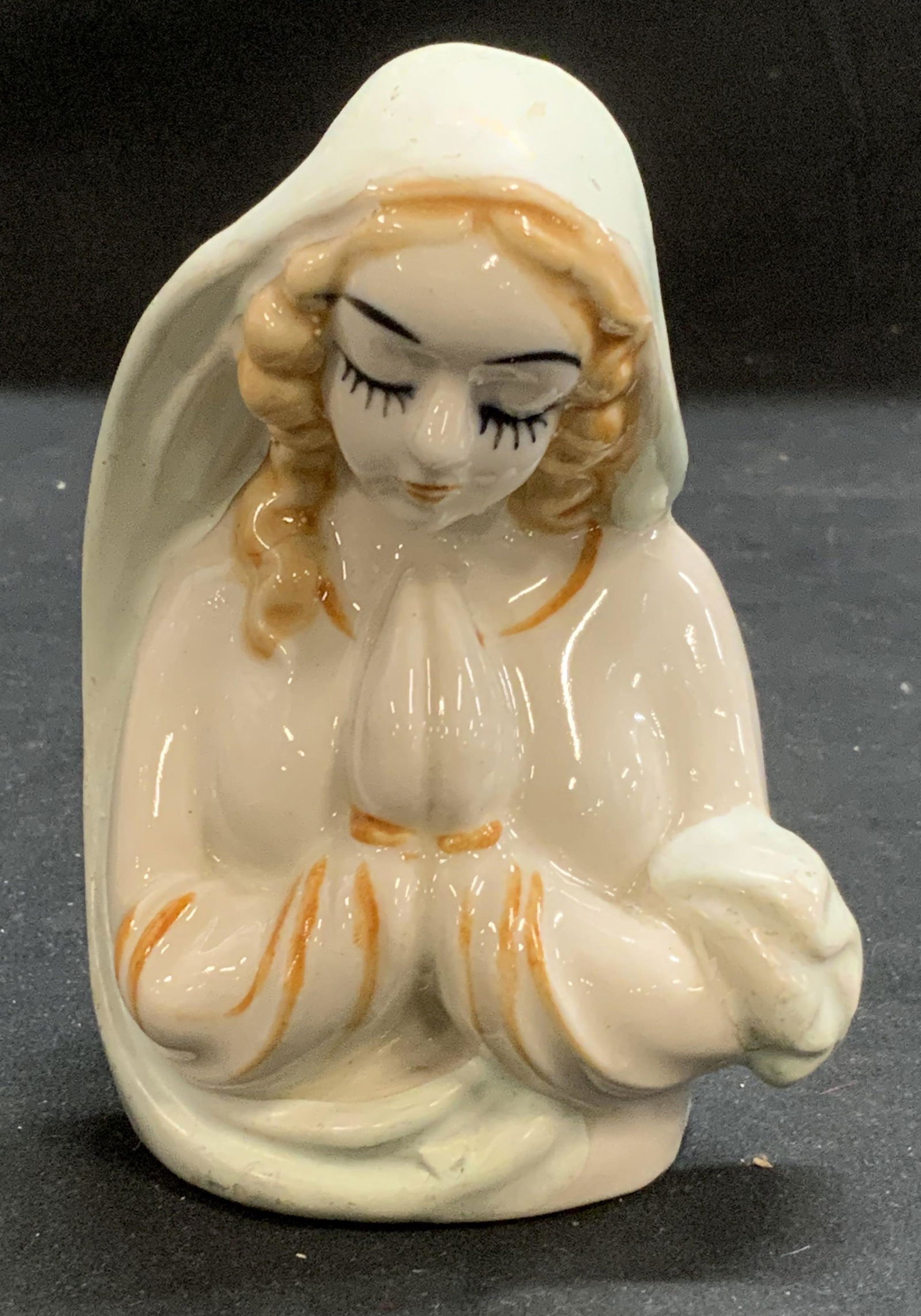 Hand Painted Virgin Mary Figural Planter (1 of 6)