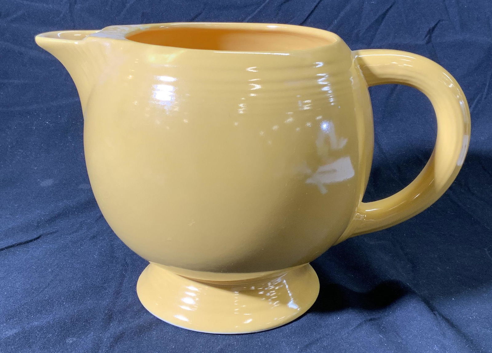 Vintage FIESTA Yellow Ceramic Pitcher (1 of 4)