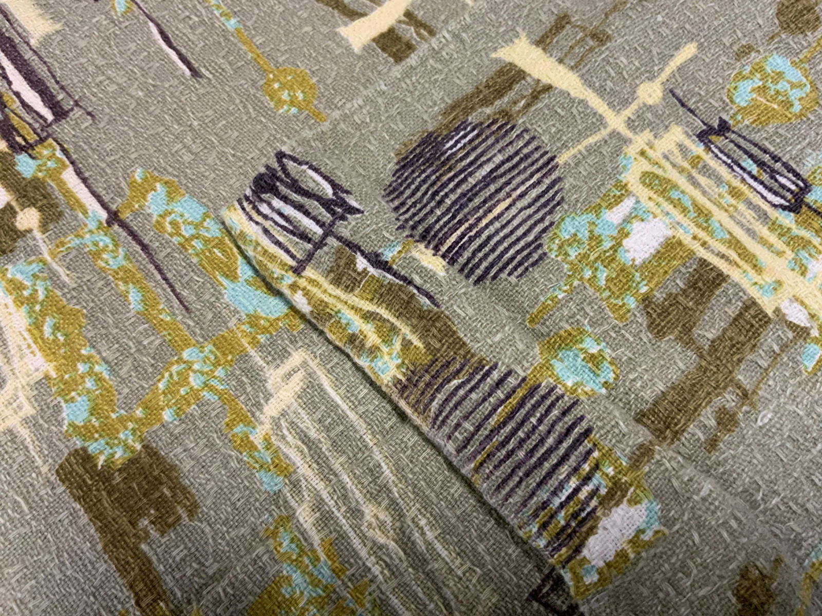 Lot 4 Custom Panels Greem Drapery (1 of 6)