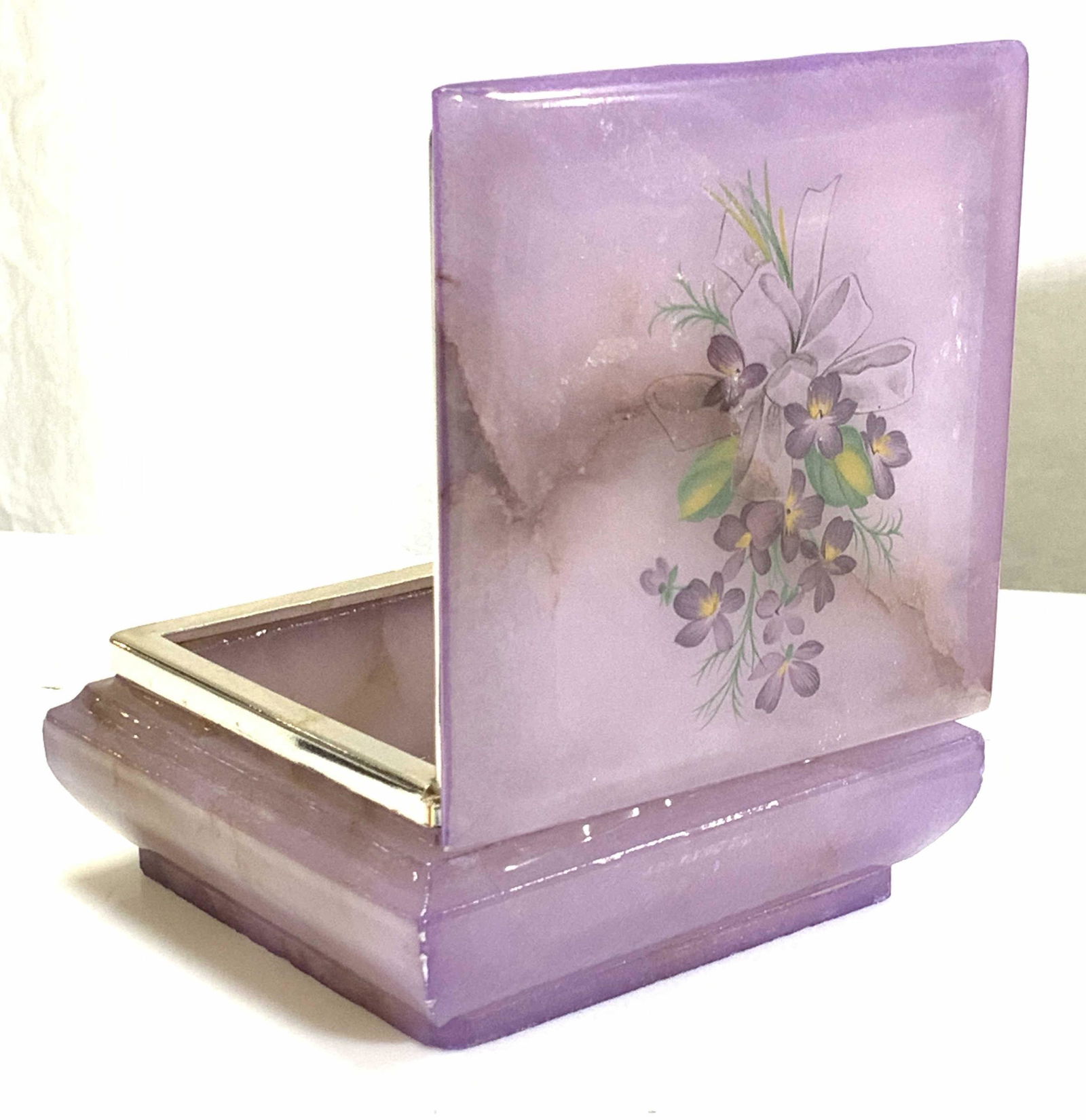 HIMARK Giftware Dresser Glass Trinket Box, Italy (1 of 6)