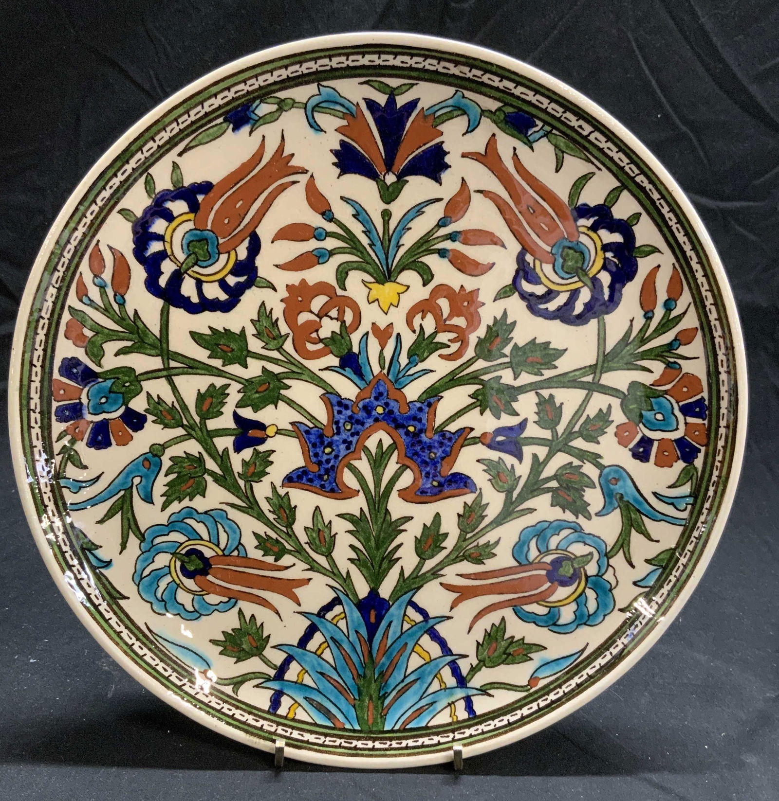 AZIM KUTAHYA Hand Painted Turkish Wall Plate (1 of 6)