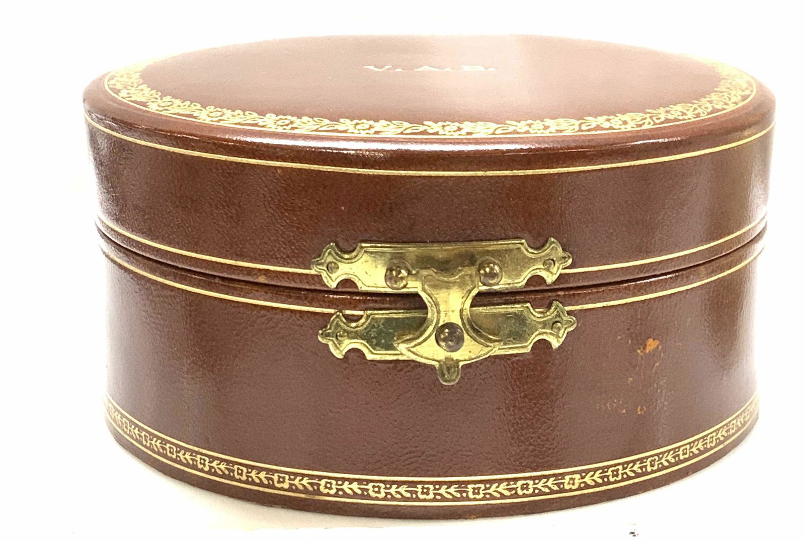 W.W Winship Leather Travel Jewelry Box, ITALY (1 of 7)