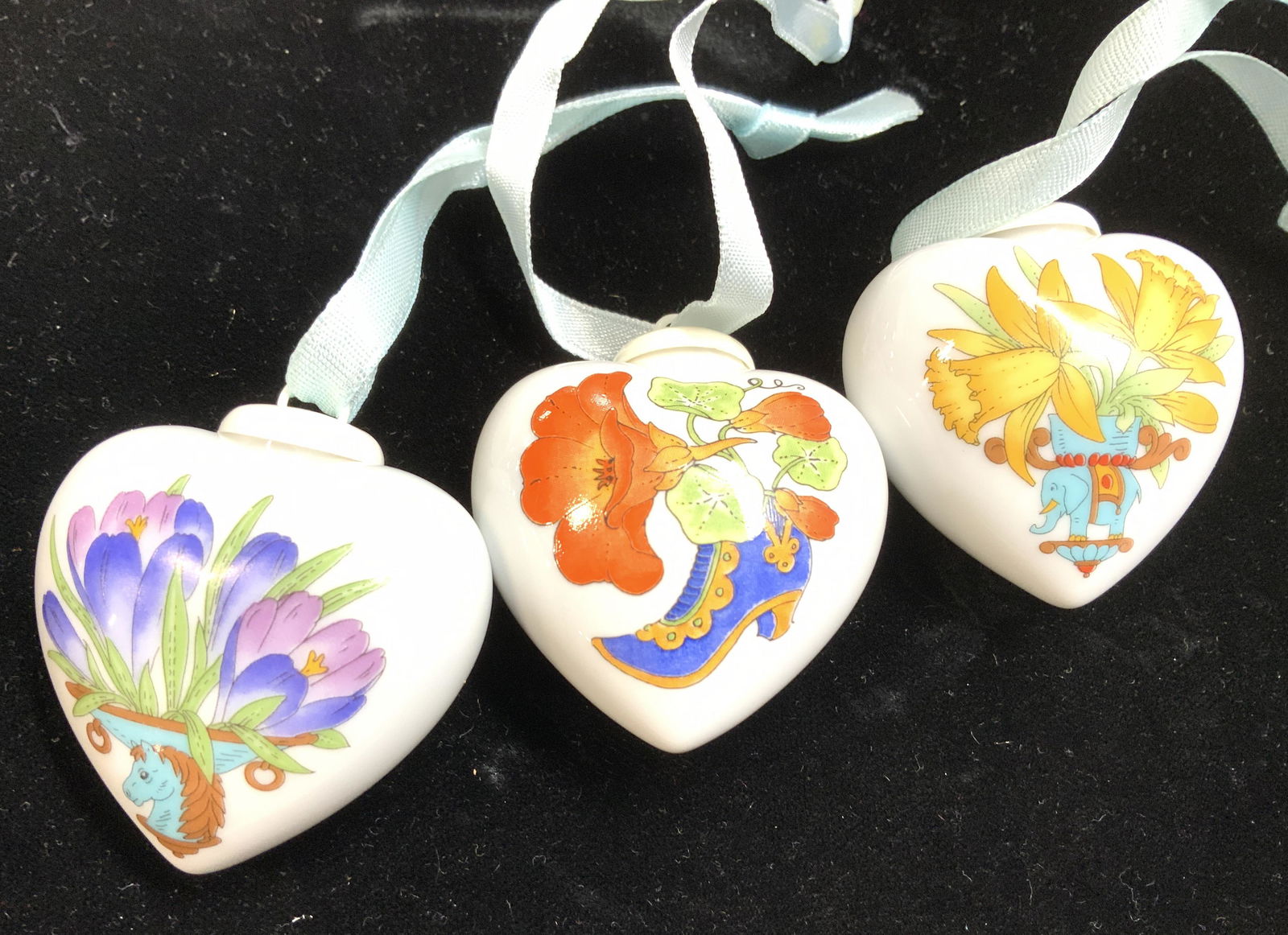HUTSCHENREUTHER Heart Porcelain Ornaments , 3 (1 of 6)