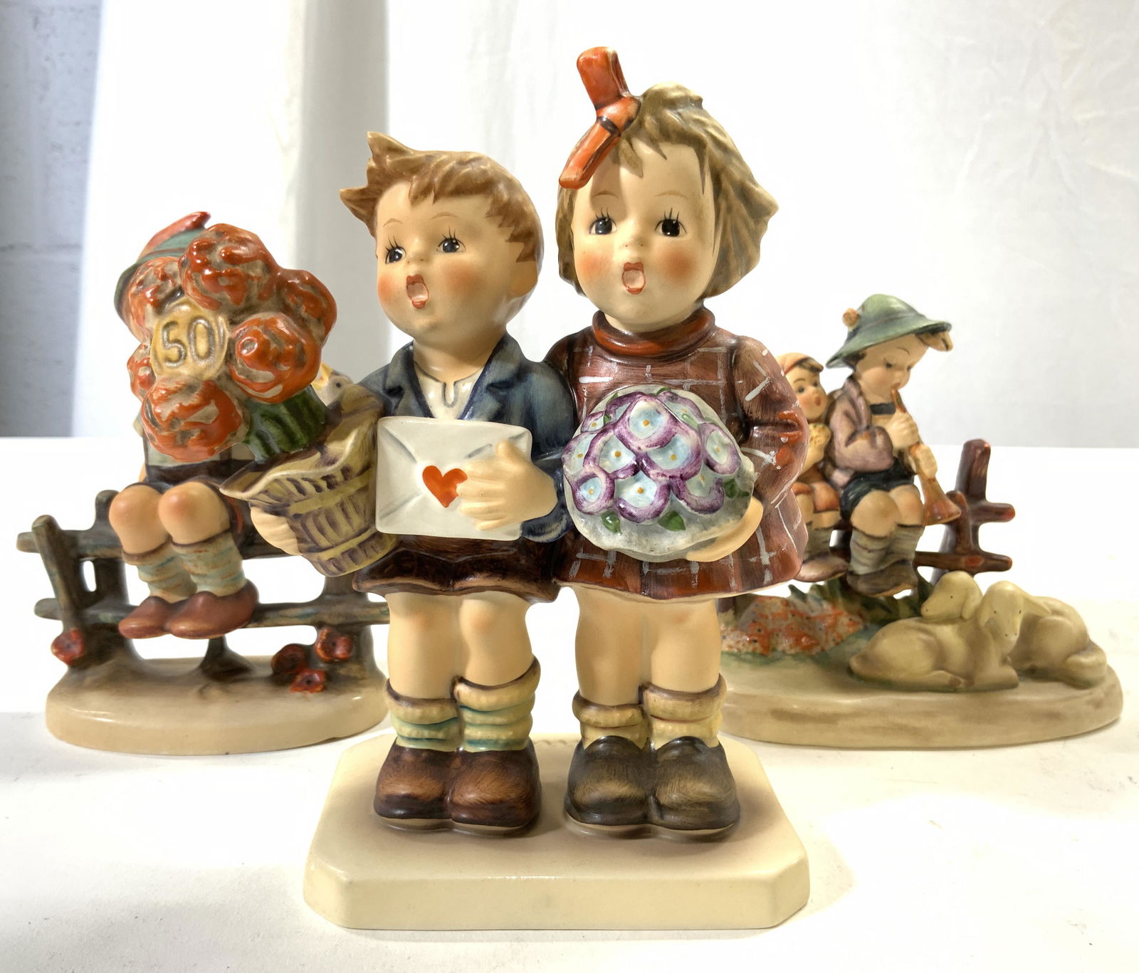 MJ HUMMEL GOEBEL Lot 3 Porcelain Child Figures (1 of 9)