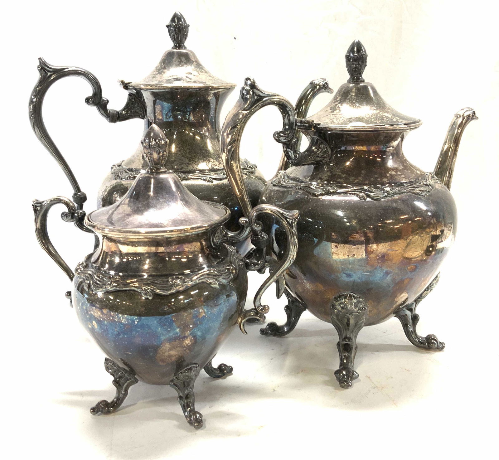 3 Piece Silver Plated Tea Set (1 of 7)