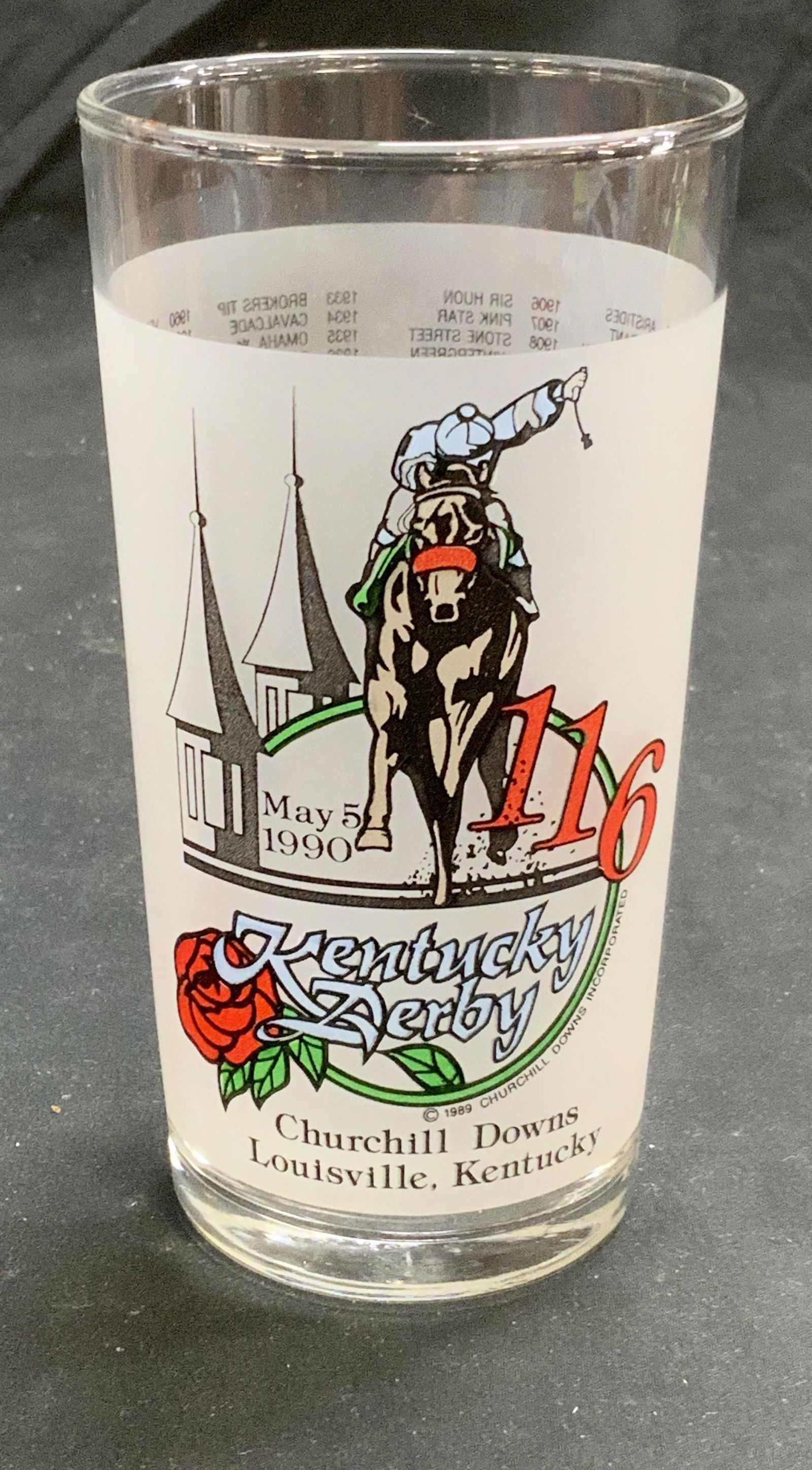 Vintage KENTUCKY DERBY Drinking Glass (1 of 7)