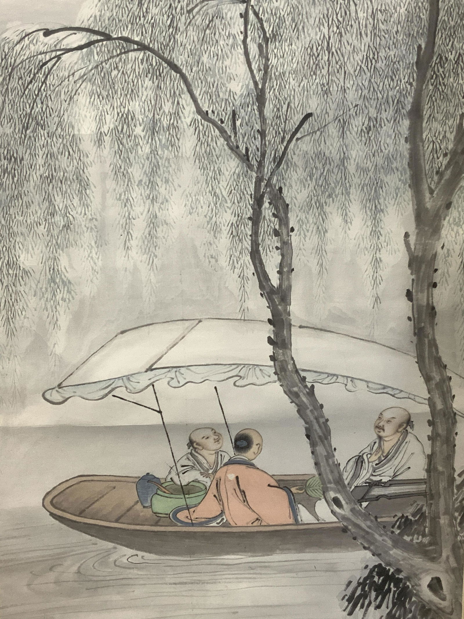 Stamped Vertical Asian Ink Wall Scroll (1 of 13)