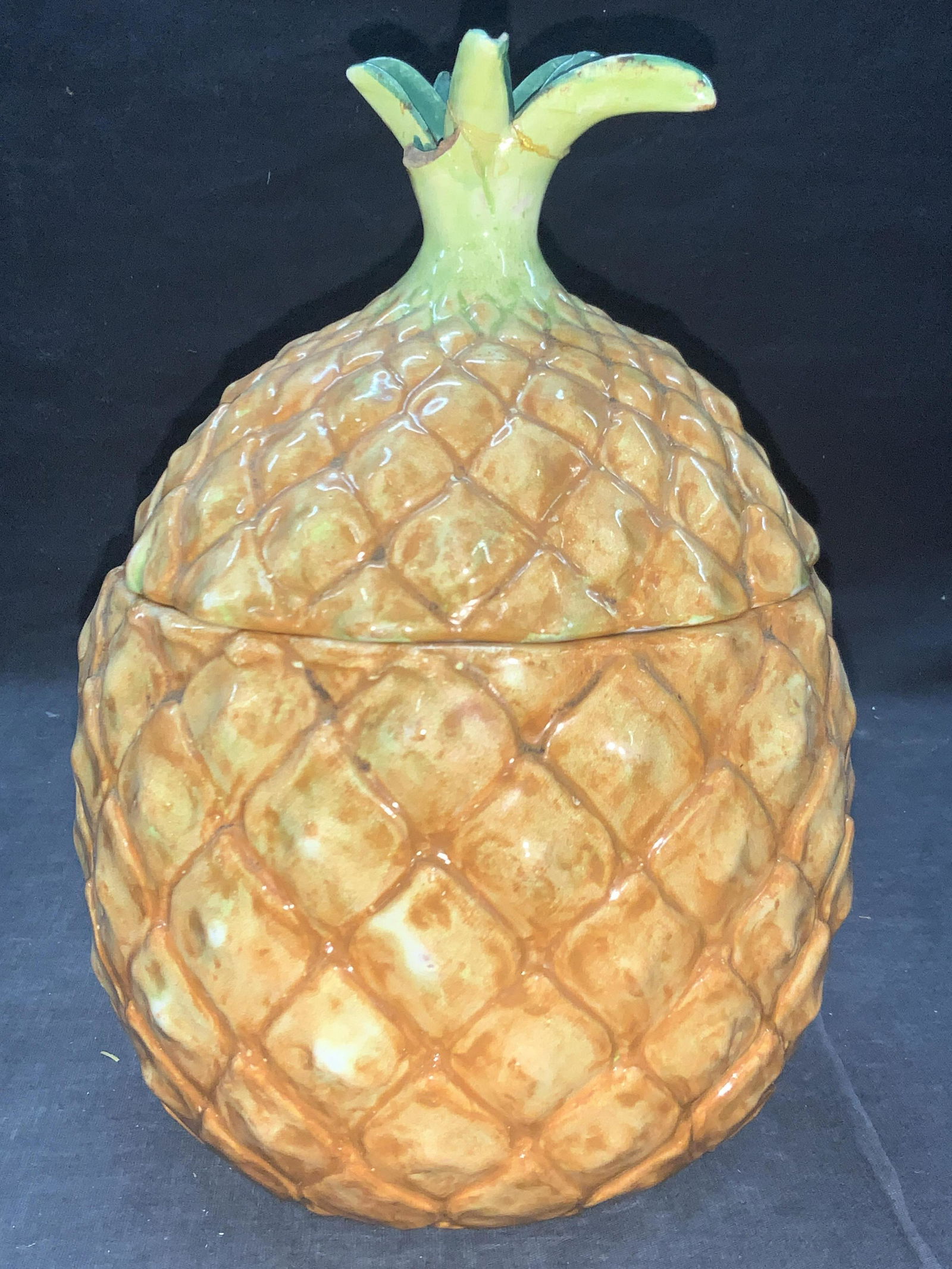 Ceramic Pineapple Vessel, Italy (1 of 8)