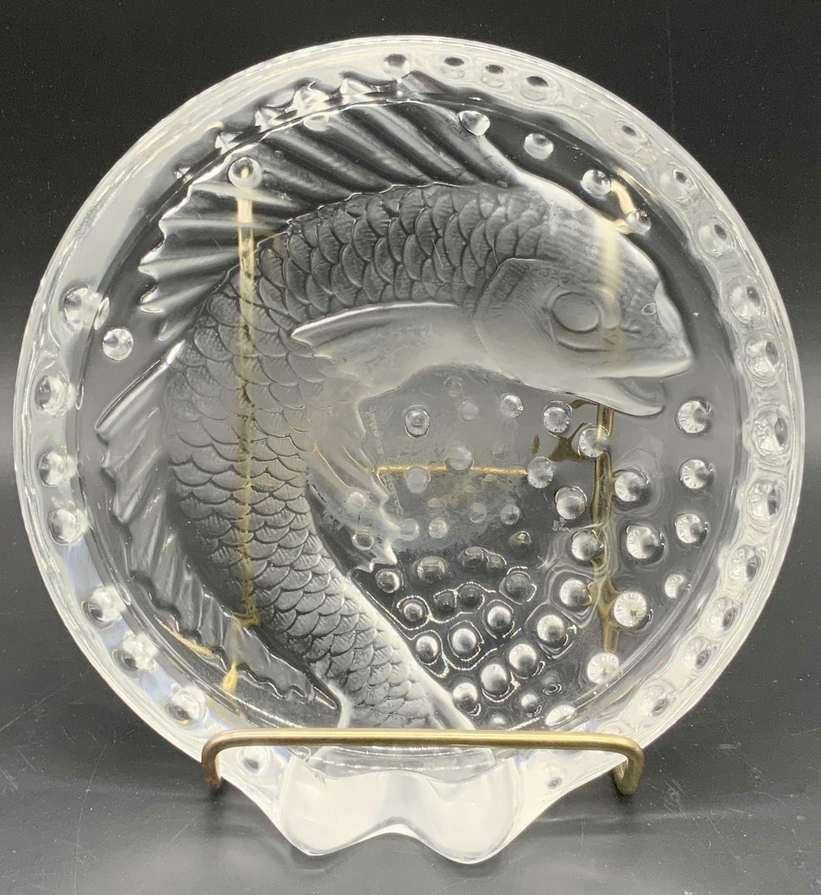 LALIQUE France Signed Concarneau Fish Crystal Bowl (1 of 16)