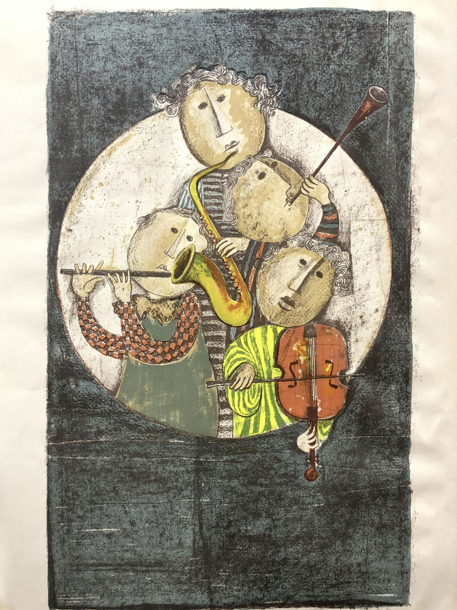 Graciela Rodo Boulanger Four Musicians Litho (1 of 9)