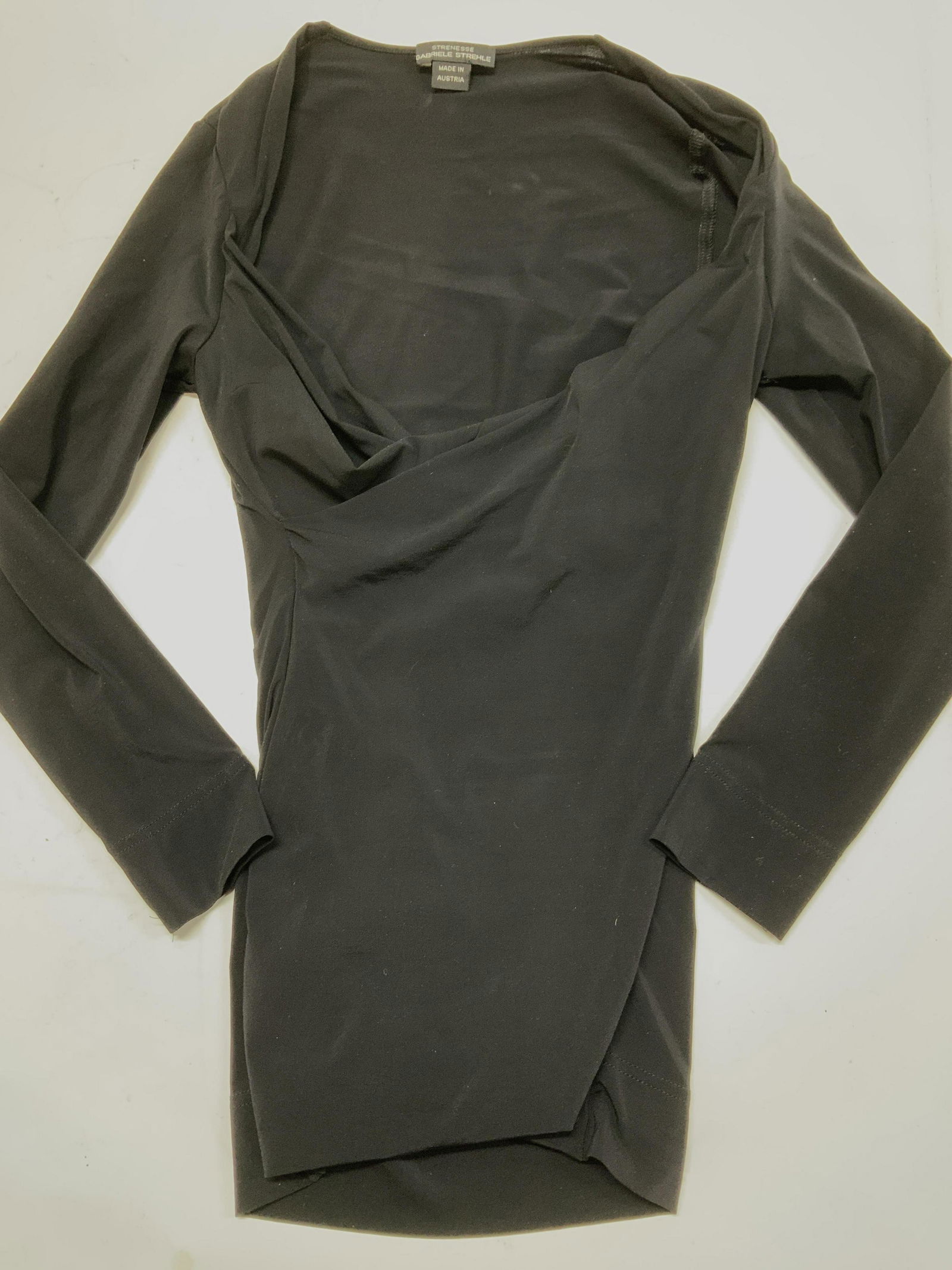 STRENESSE Gabriele Strehle Black Off set Blouse (1 of 6)