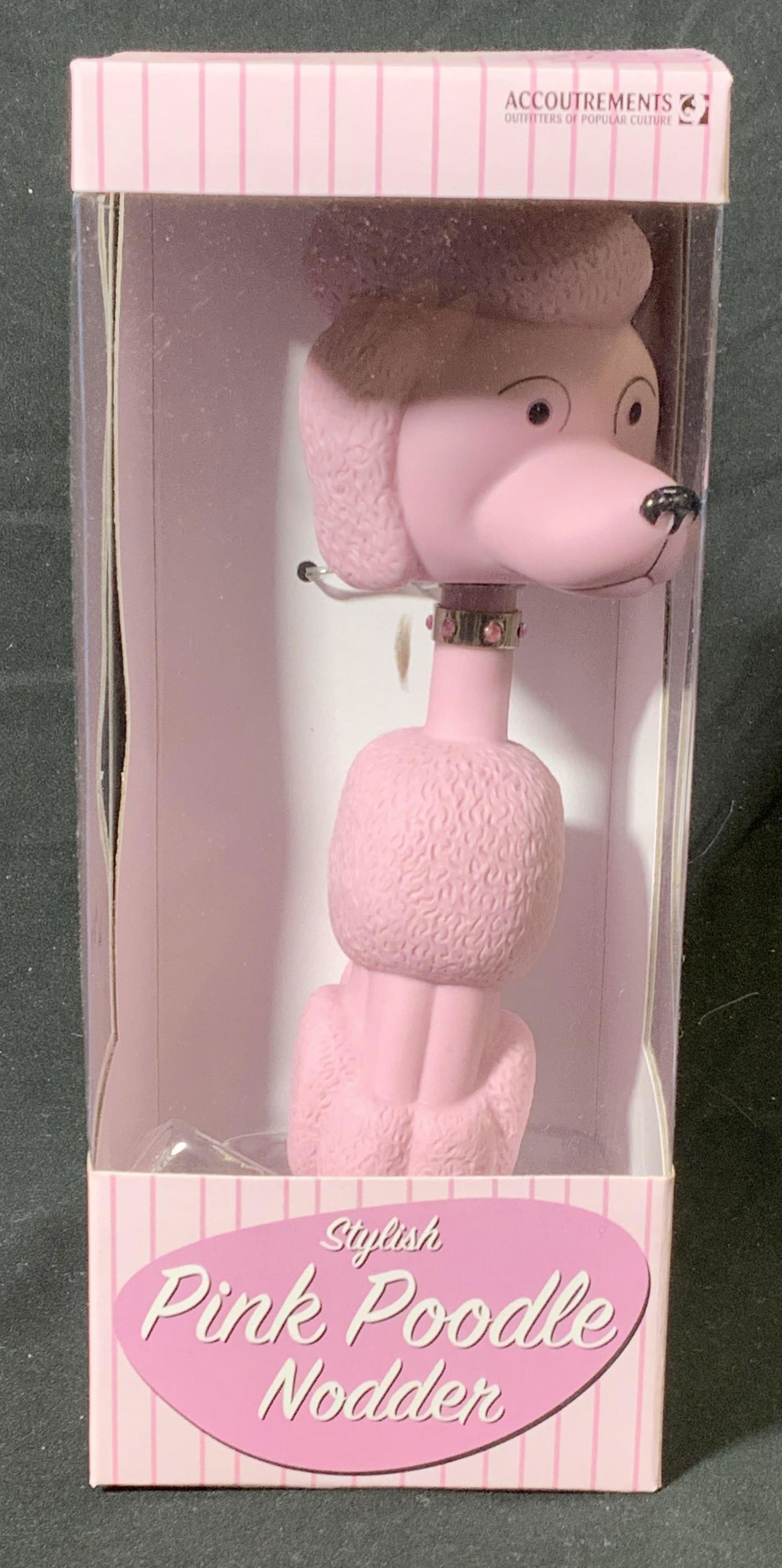 Vintage Pink Poodle Nodder NIB (1 of 4)