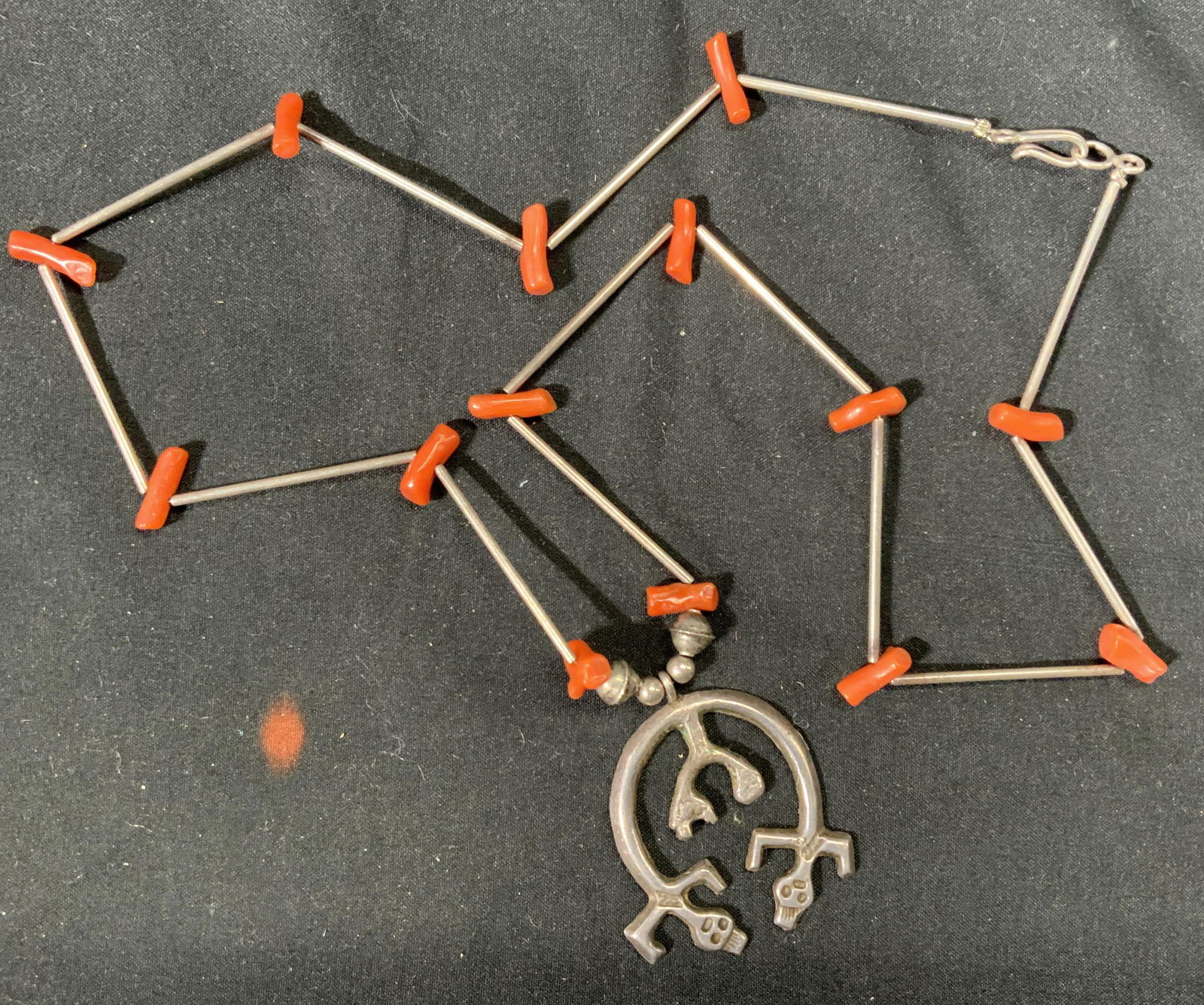 Vintage Folk Art Figural Pendant Necklace (1 of 4)